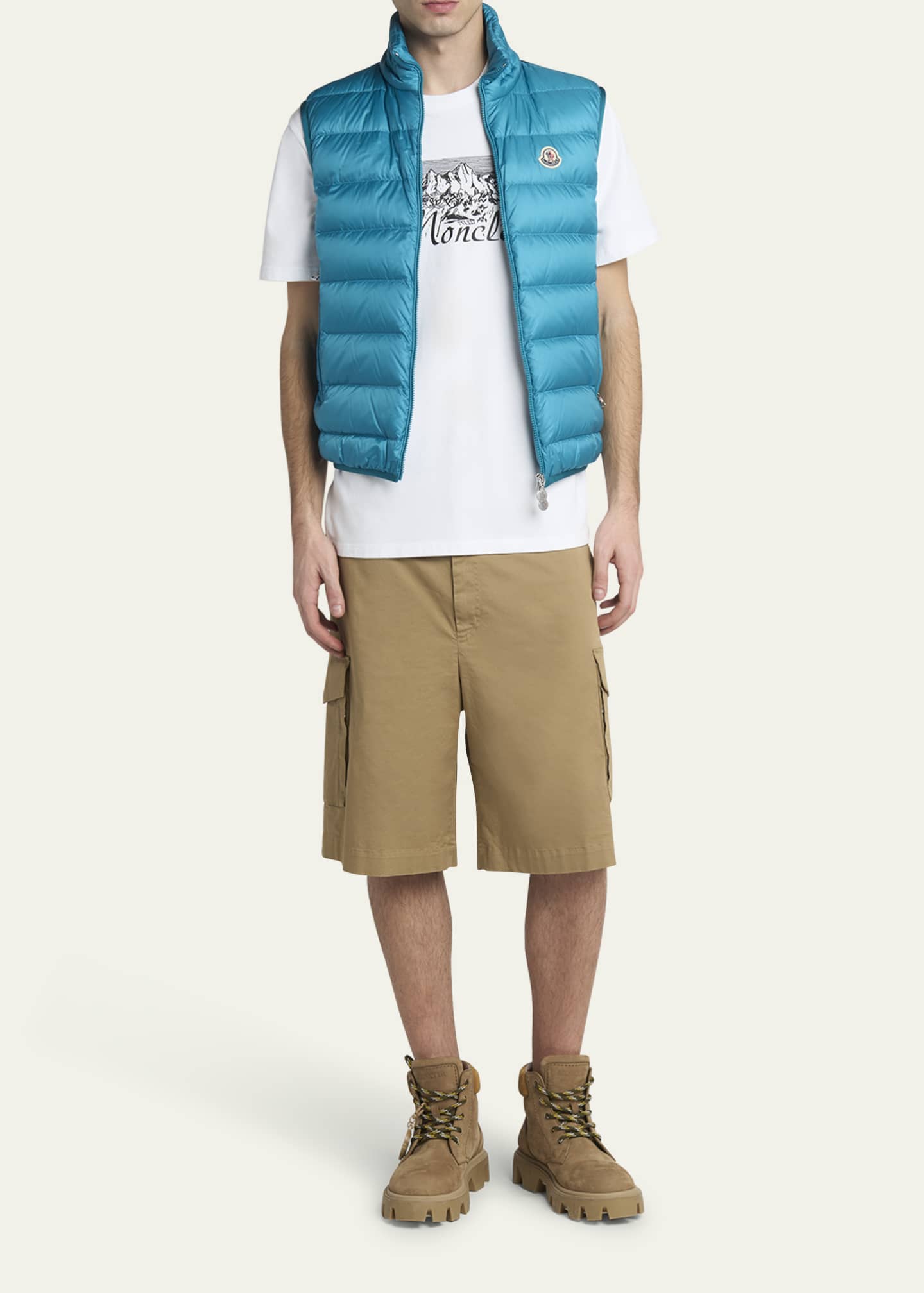 Moncler Men's Quilted Full-Zip Vest Image 2 of 5