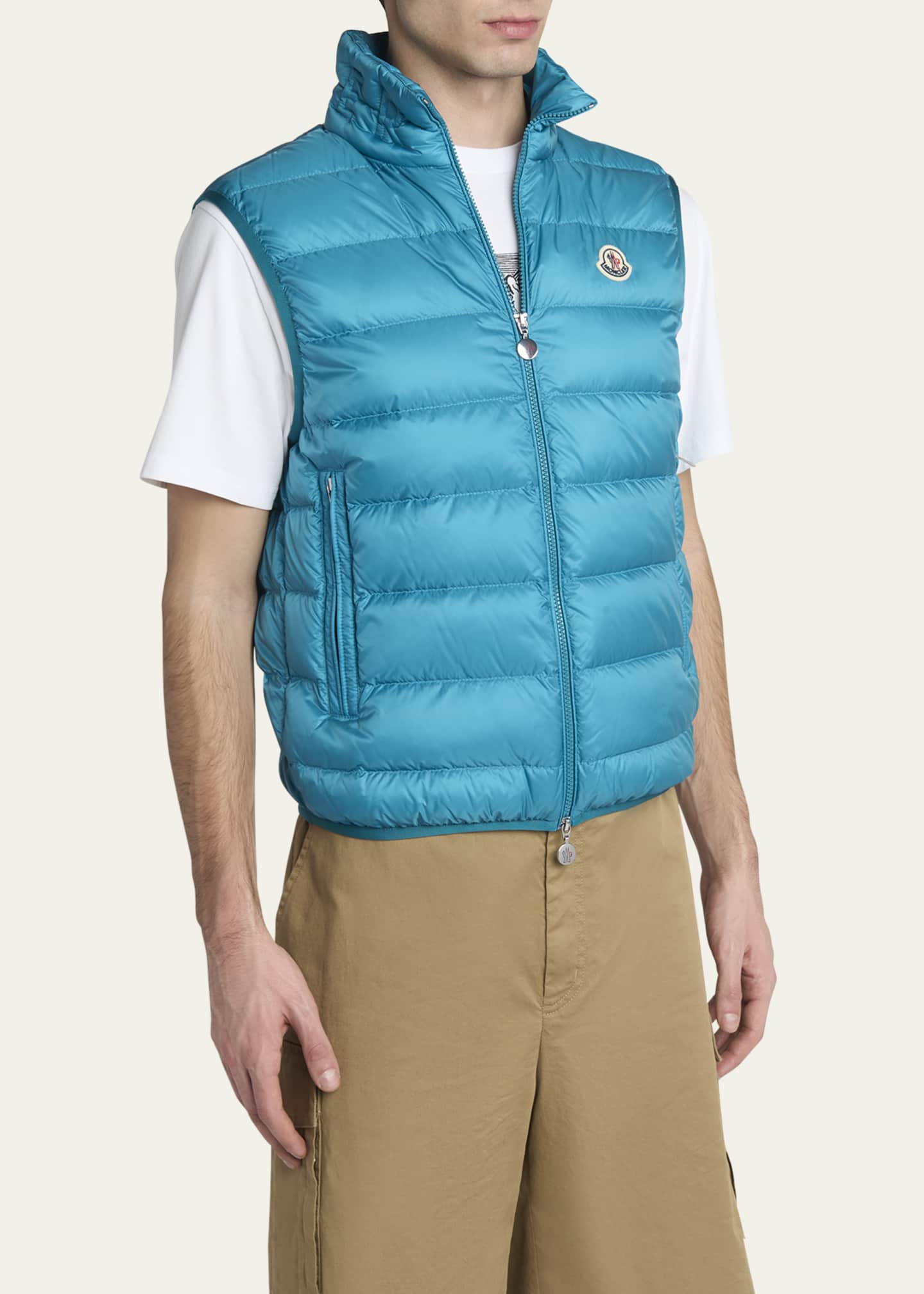 Moncler Men's Quilted Full-Zip Vest Image 4 of 5