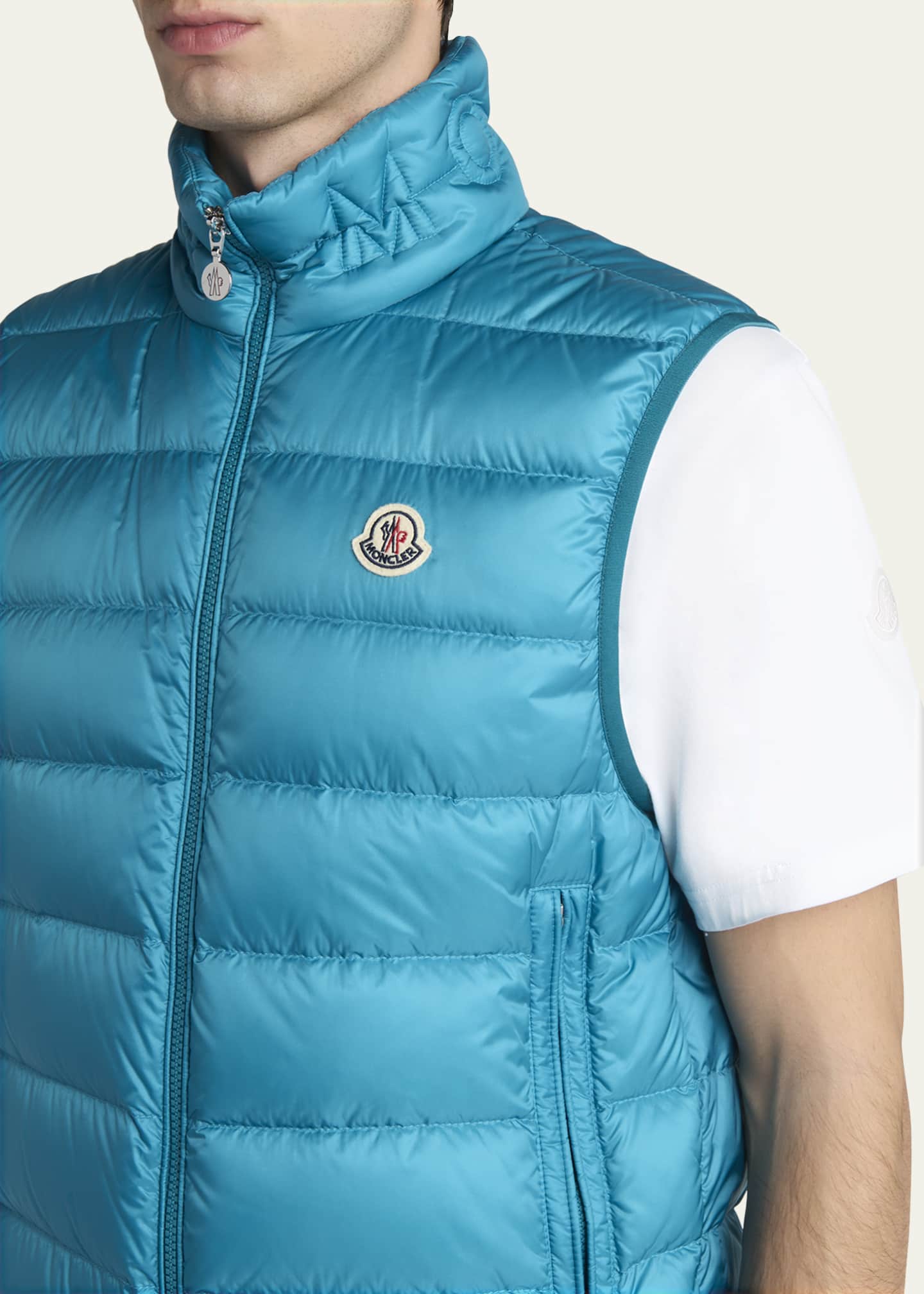 Moncler Men's Quilted Full-Zip Vest Image 5 of 5