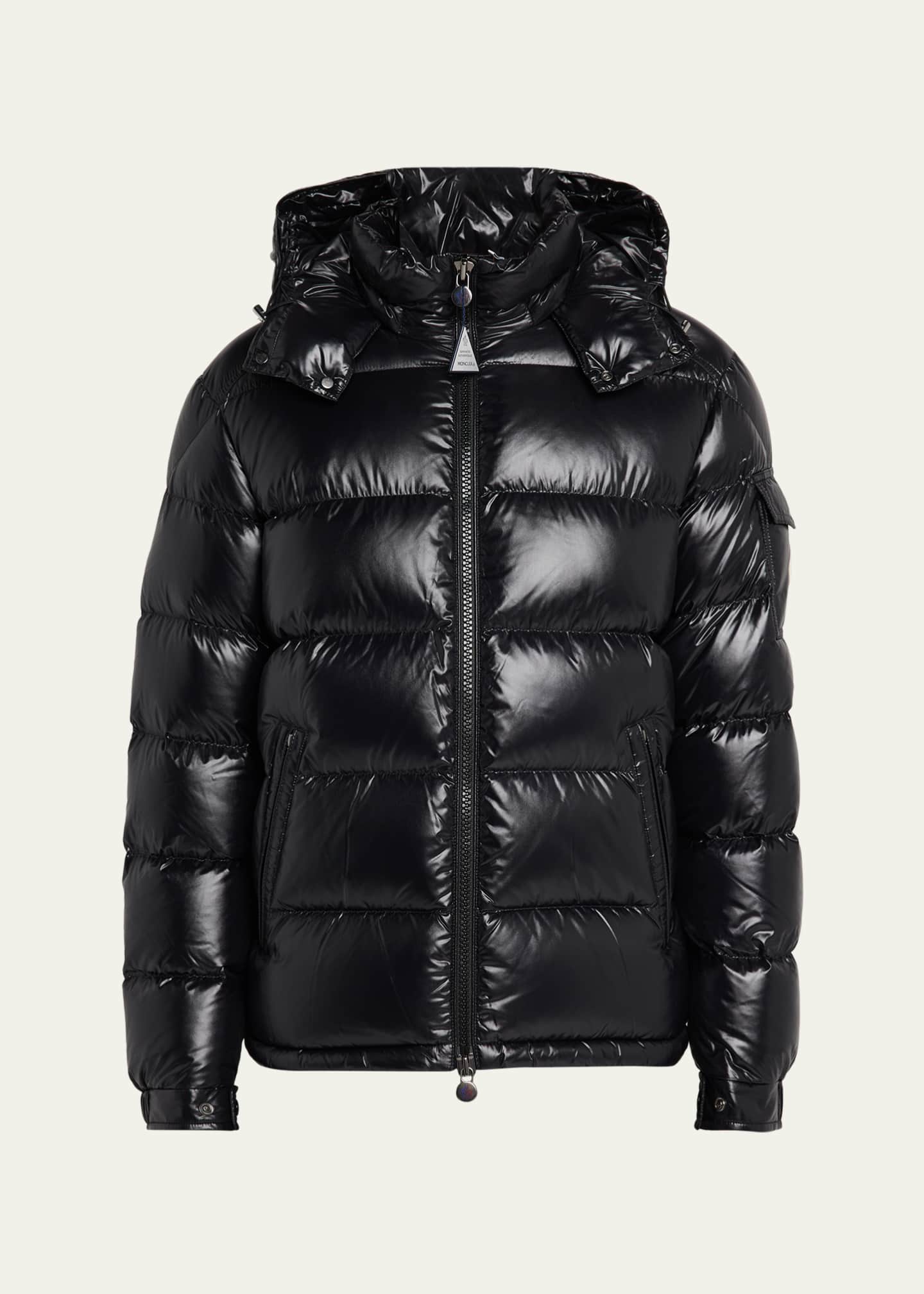 Moncler Men's Maya Hooded Short Down Puffer Jacket Image 1 of 5