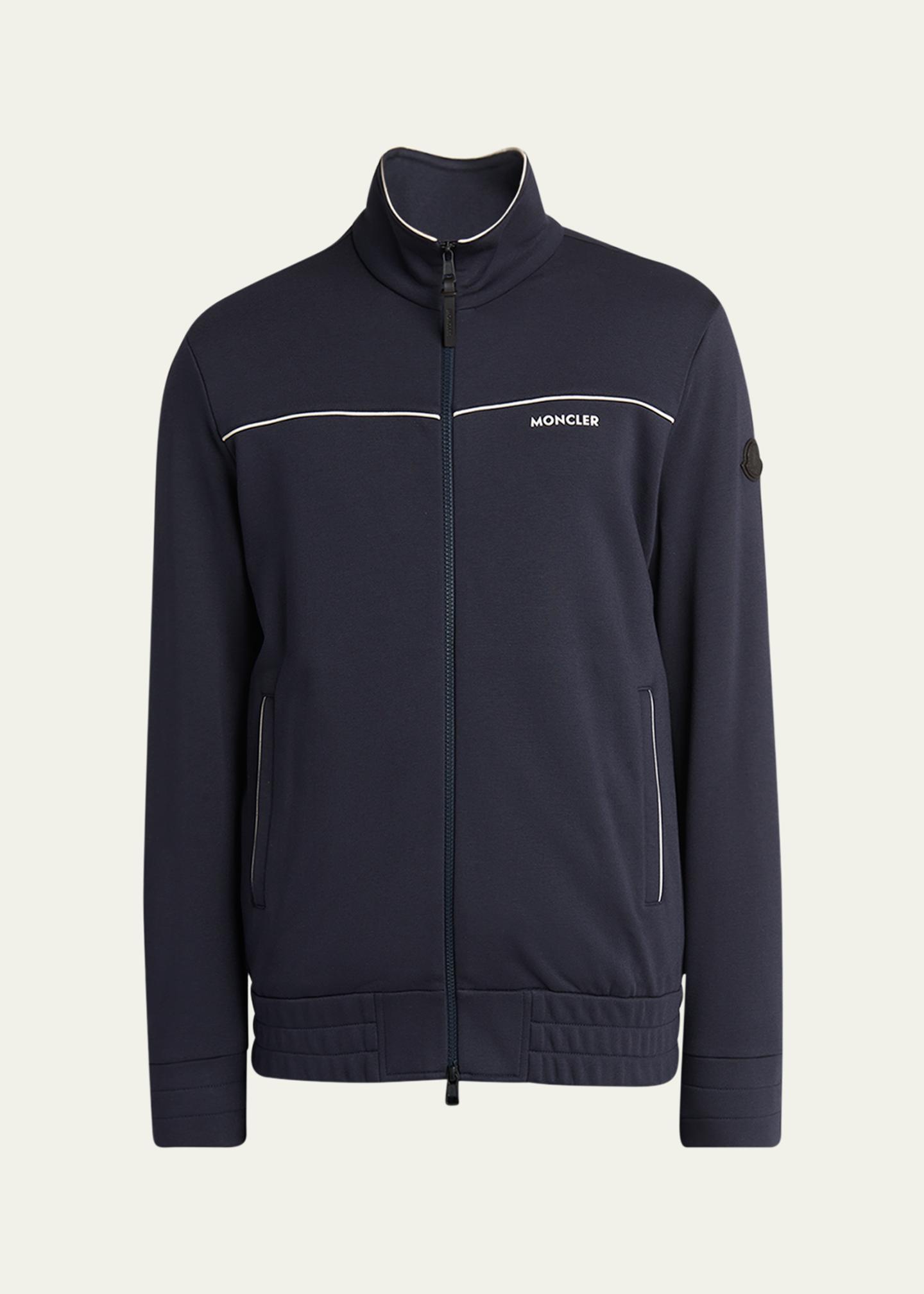 Moncler Men's Fleece Zip Jacket - Bergdorf Goodman