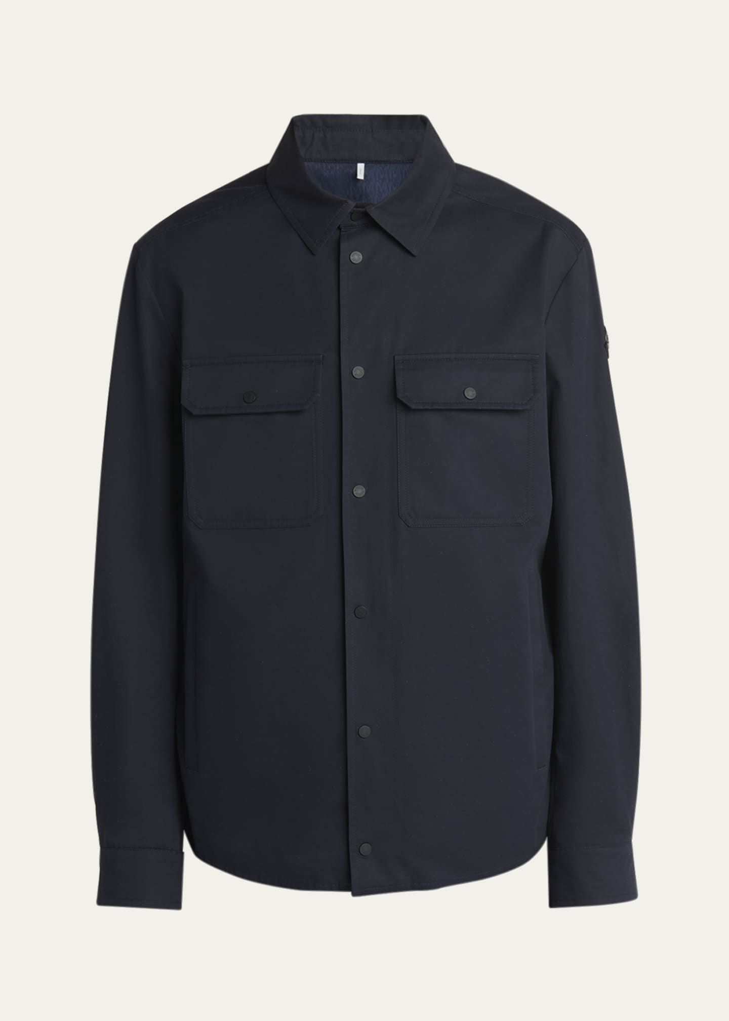 モンクレール Moncler Men's Gabardine Snap-Front Overshirt - Bergdorf Goodman