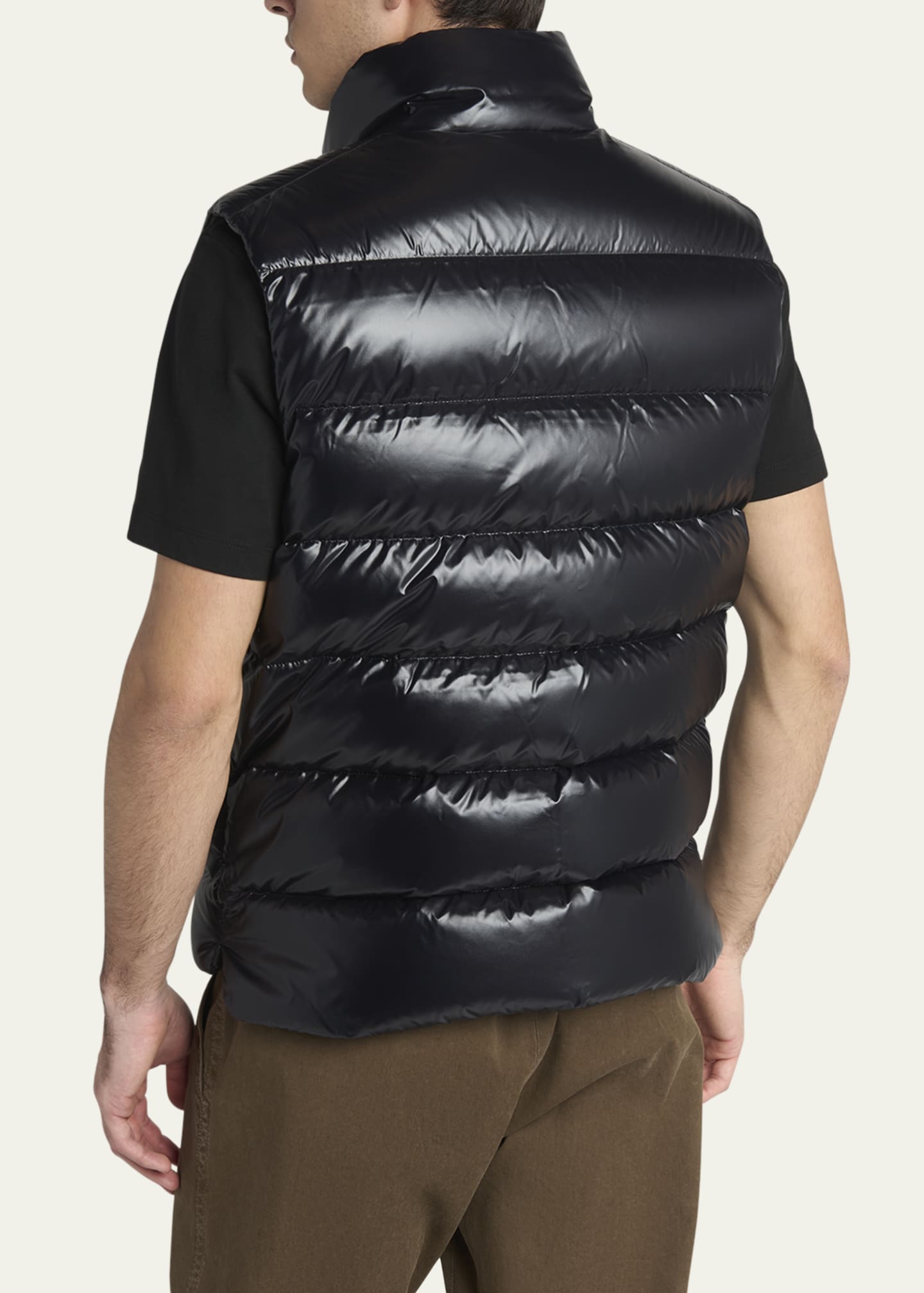 ジャケット・アウター Moncler TIBB VEST 999 BLACK / 3 Moncler Men's Tibb Nylon Down Puffer Vest - Bergdorf Goodman