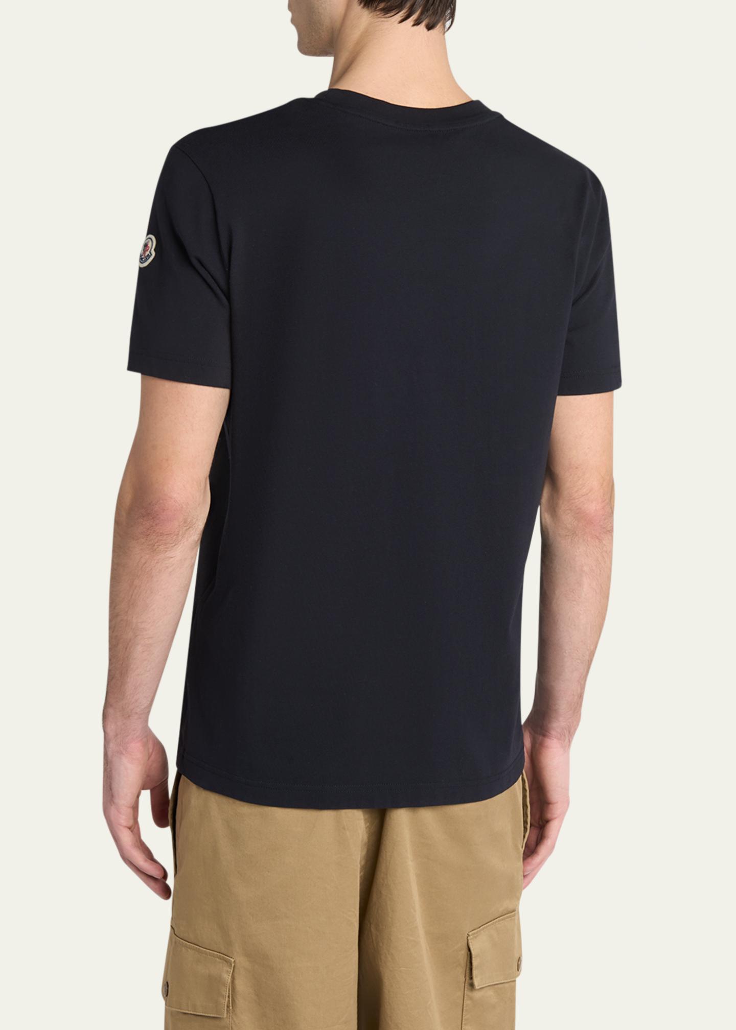 Moncler Men's Monogram Applique Crewneck T-Shirt - Bergdorf Goodman