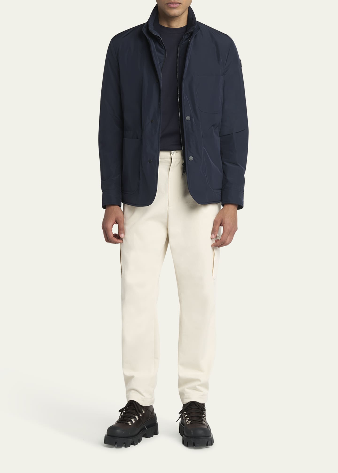 Moncler Men's Edit Navy Brieuc Jacket - Bergdorf Goodman