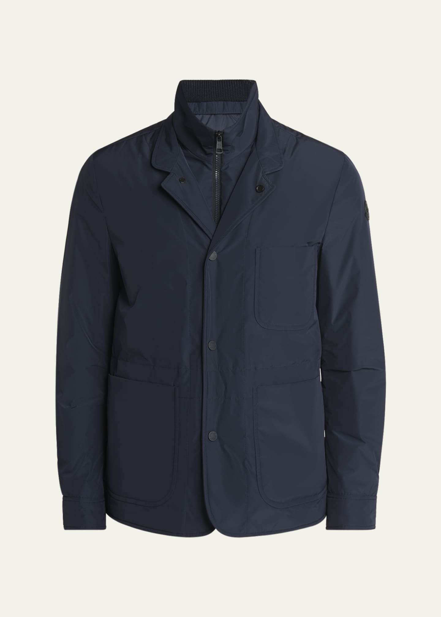 Moncler Men's Edit Navy Brieuc Jacket - Bergdorf Goodman