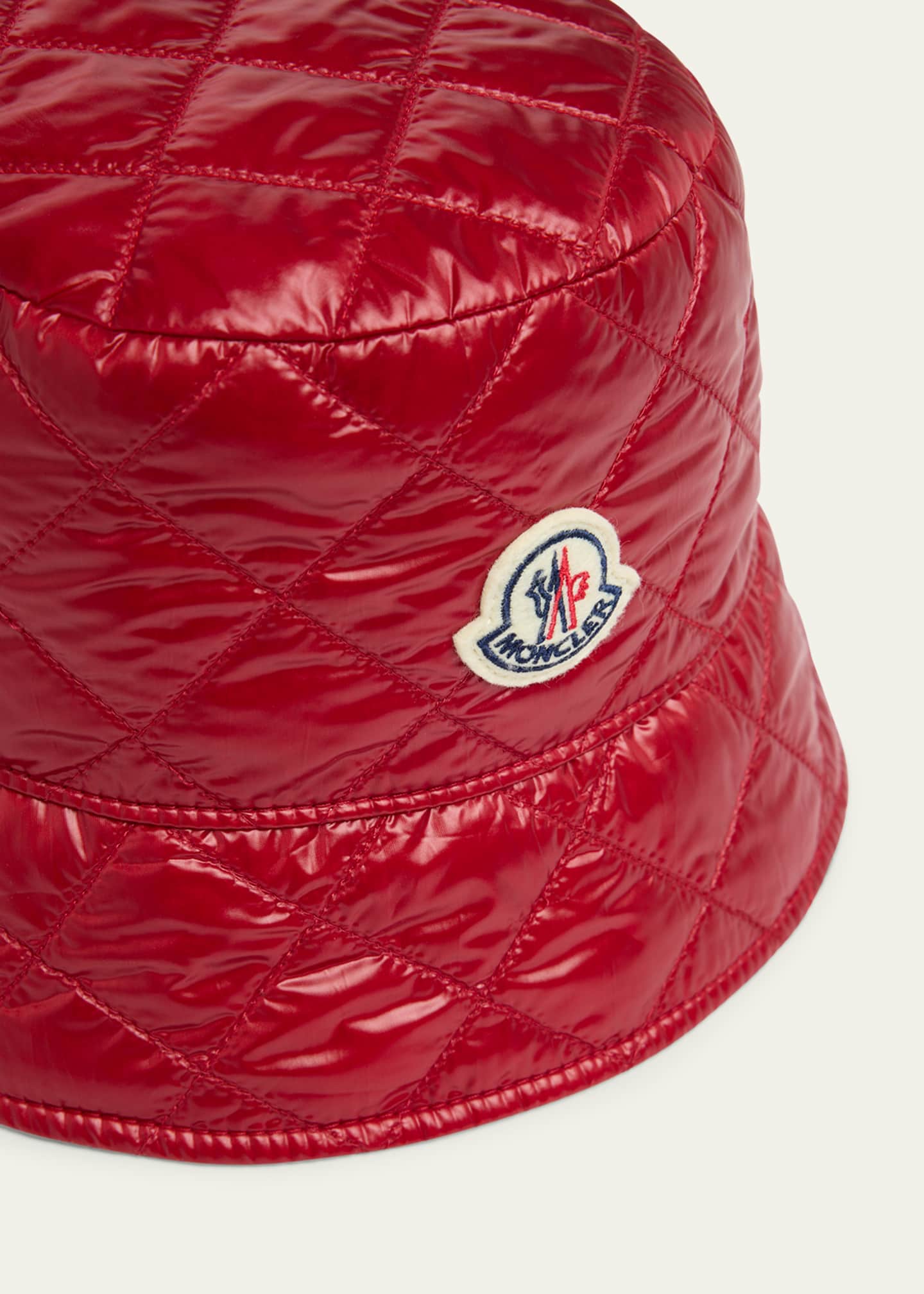 Moncler Quilted Logo Bucket Hat - Bergdorf Goodman