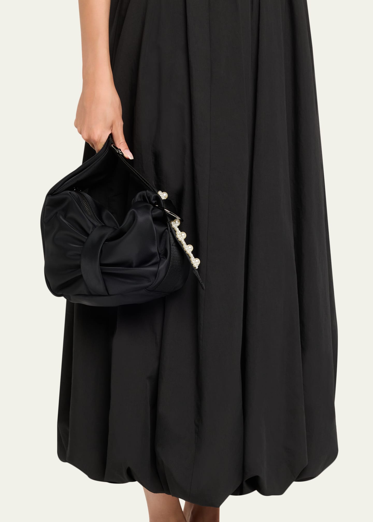 Embellished Bow Sling Shoulder Bag