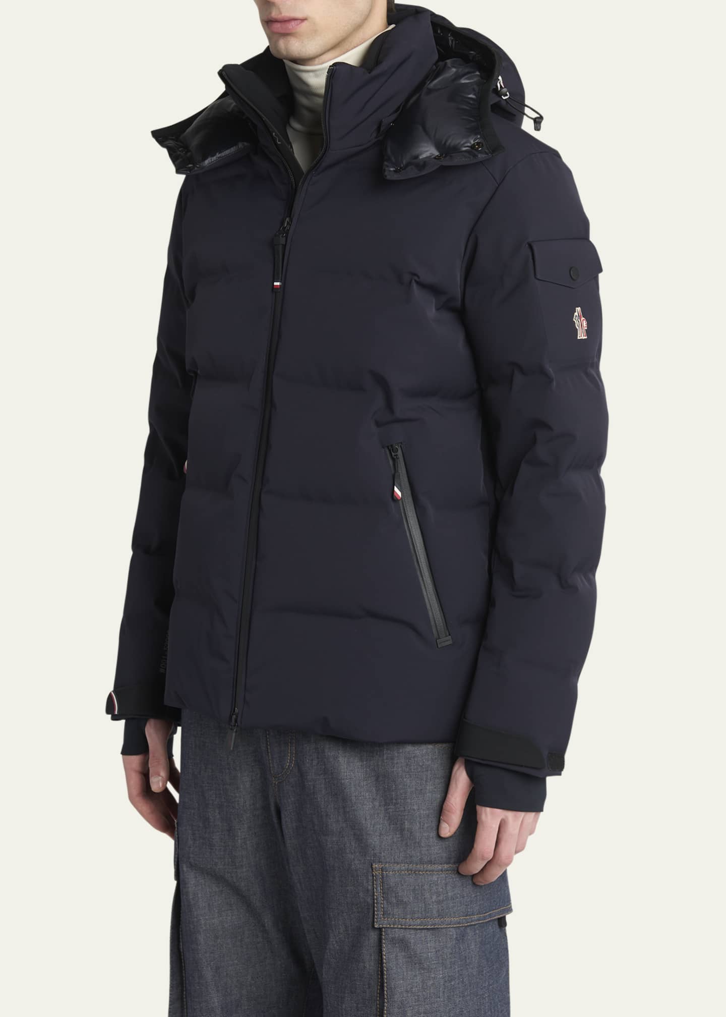 Moncler Grenoble Men's Stretch Nylon Montgetech Puffer Jacket