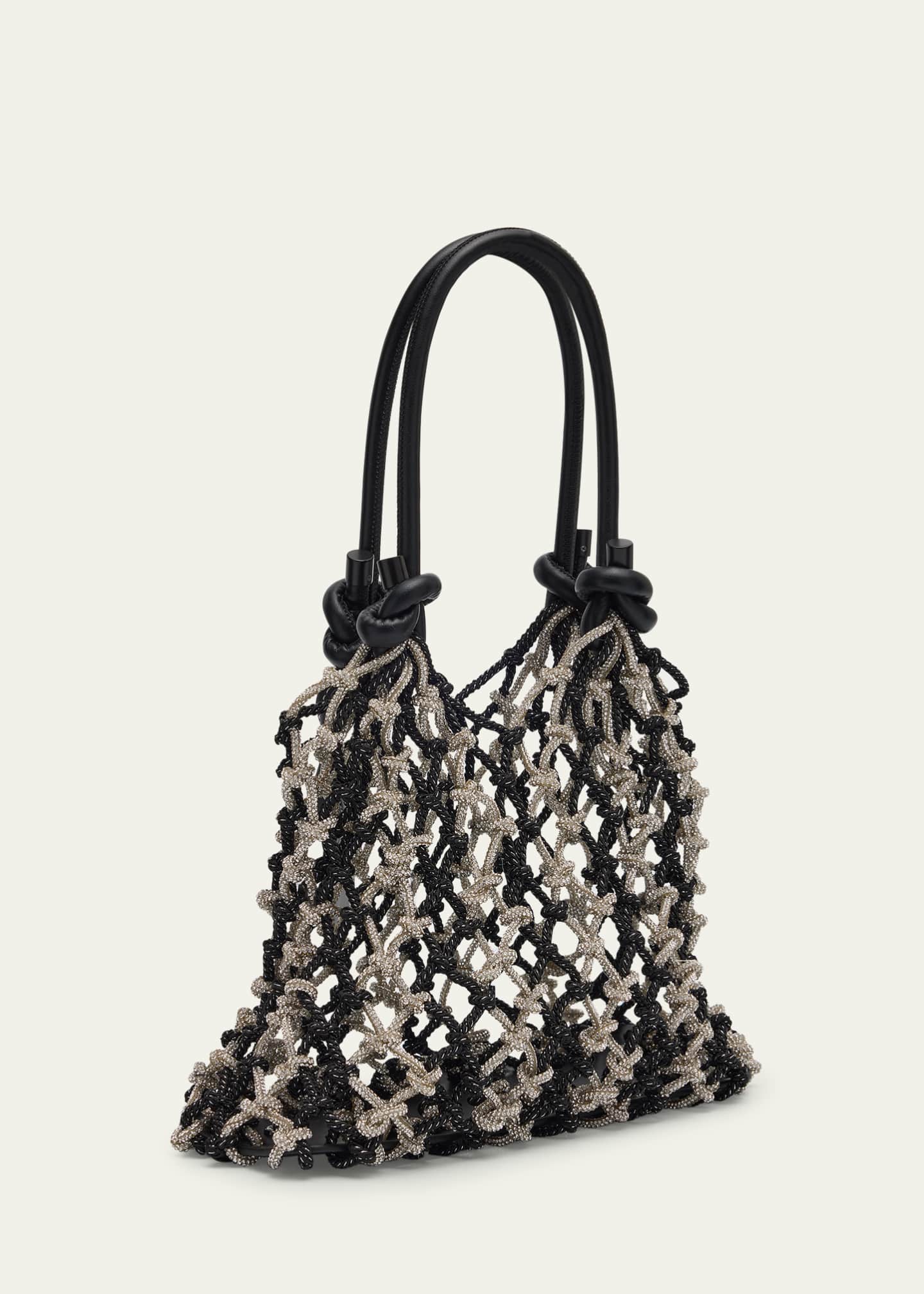 3.1 Phillip Lim Crystal Macrame Mini Sac Top-Handle Bag Image 3 of 6