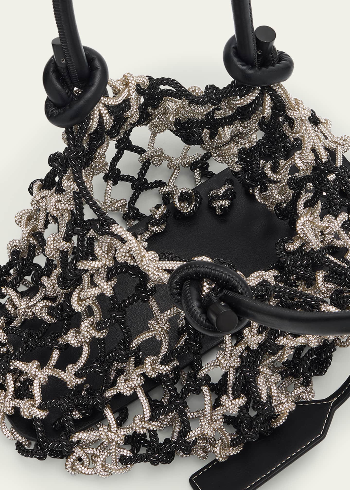3.1 Phillip Lim Crystal Macrame Mini Sac Top-Handle Bag Image 4 of 6