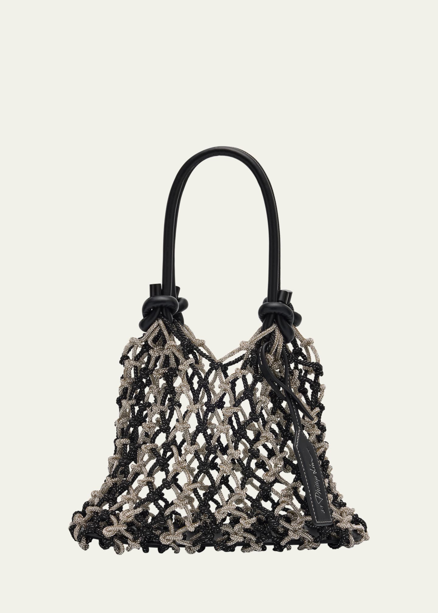 3.1 Phillip Lim Crystal Macrame Mini Sac Top-Handle Bag Image 1 of 6