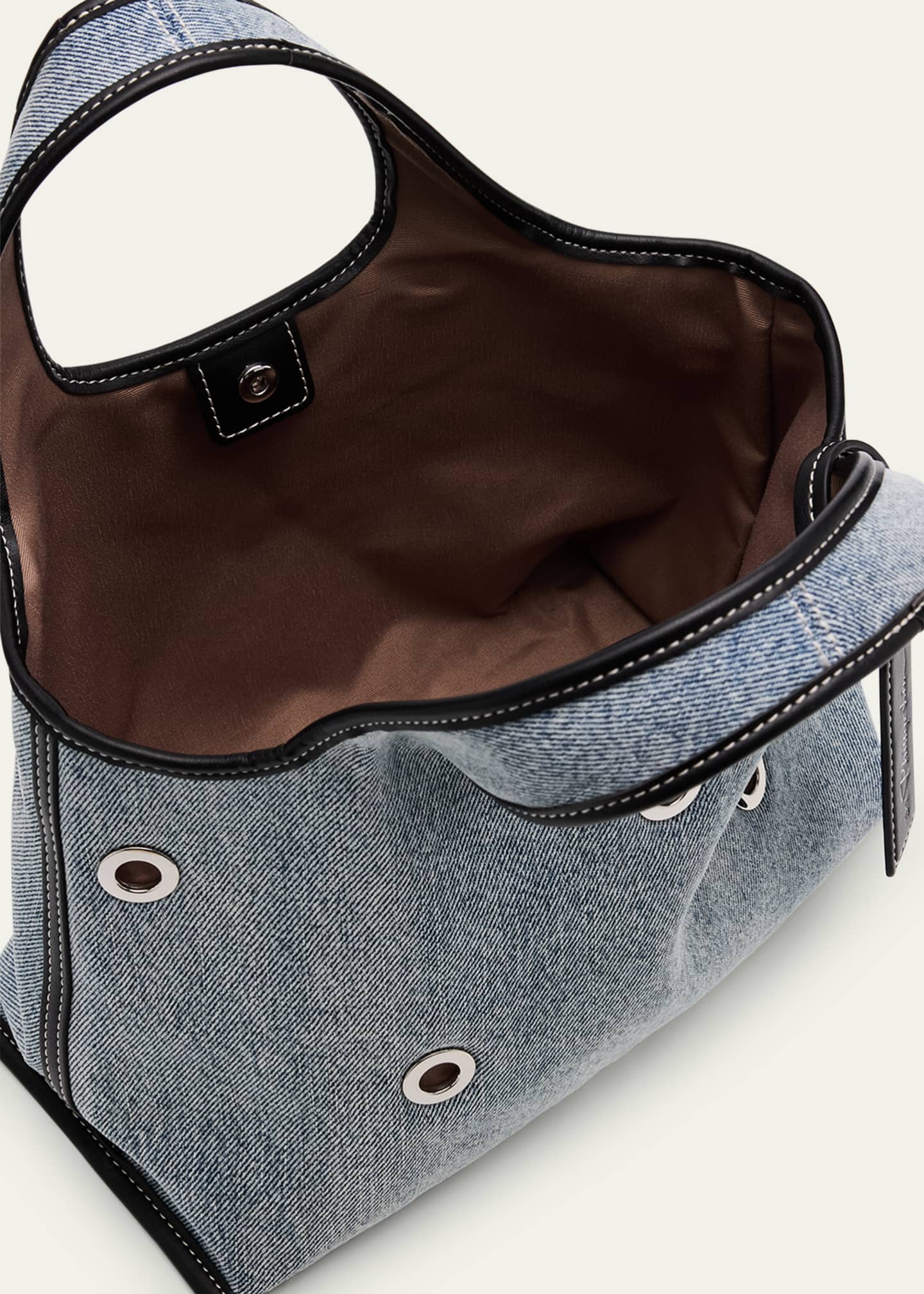 3.1 Phillip Lim Cotton Denim Mini Market Tote Bag Image 4 of 6
