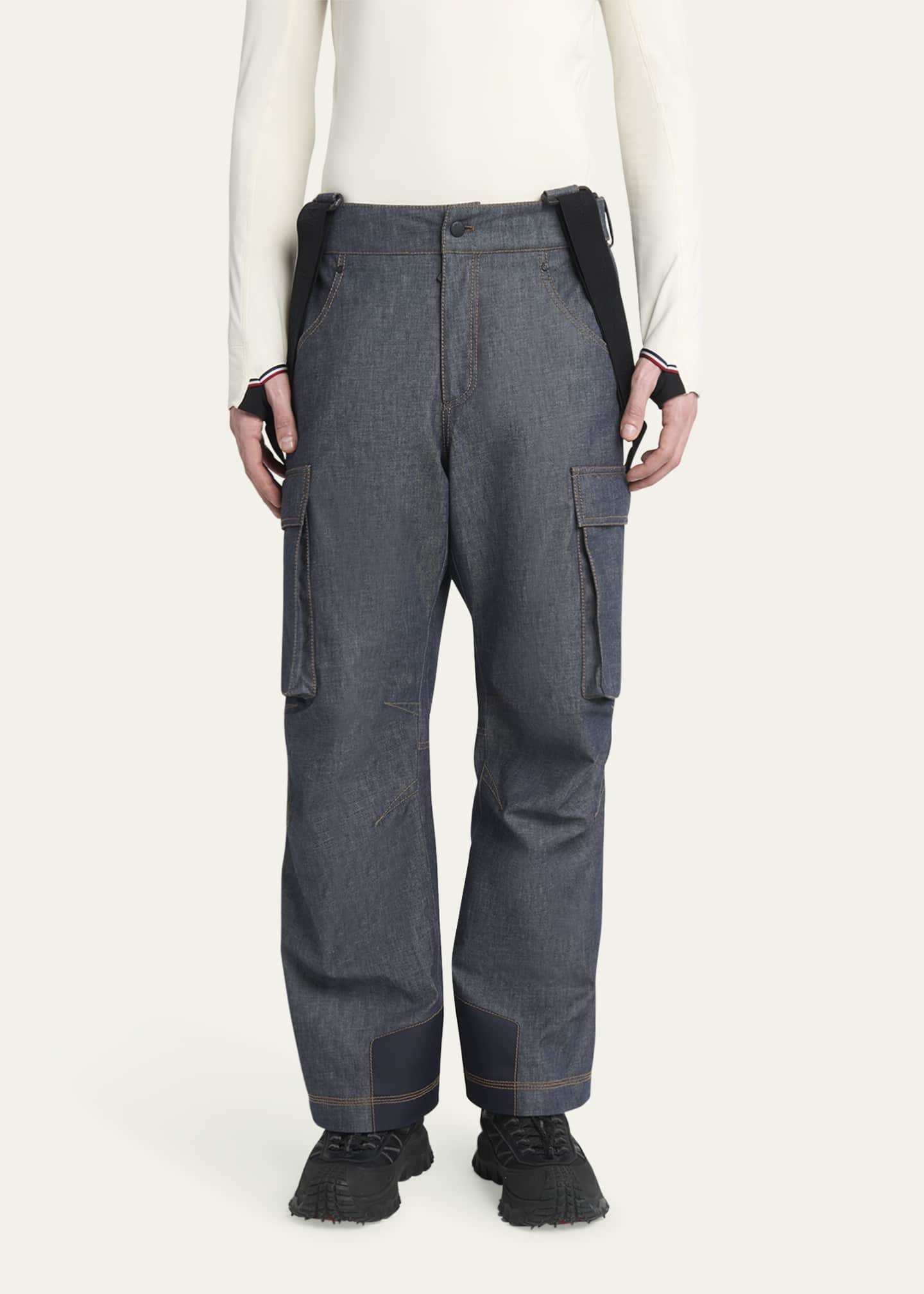 Moncler Grenoble Men's Tech Denim Ski Pants - Bergdorf Goodman