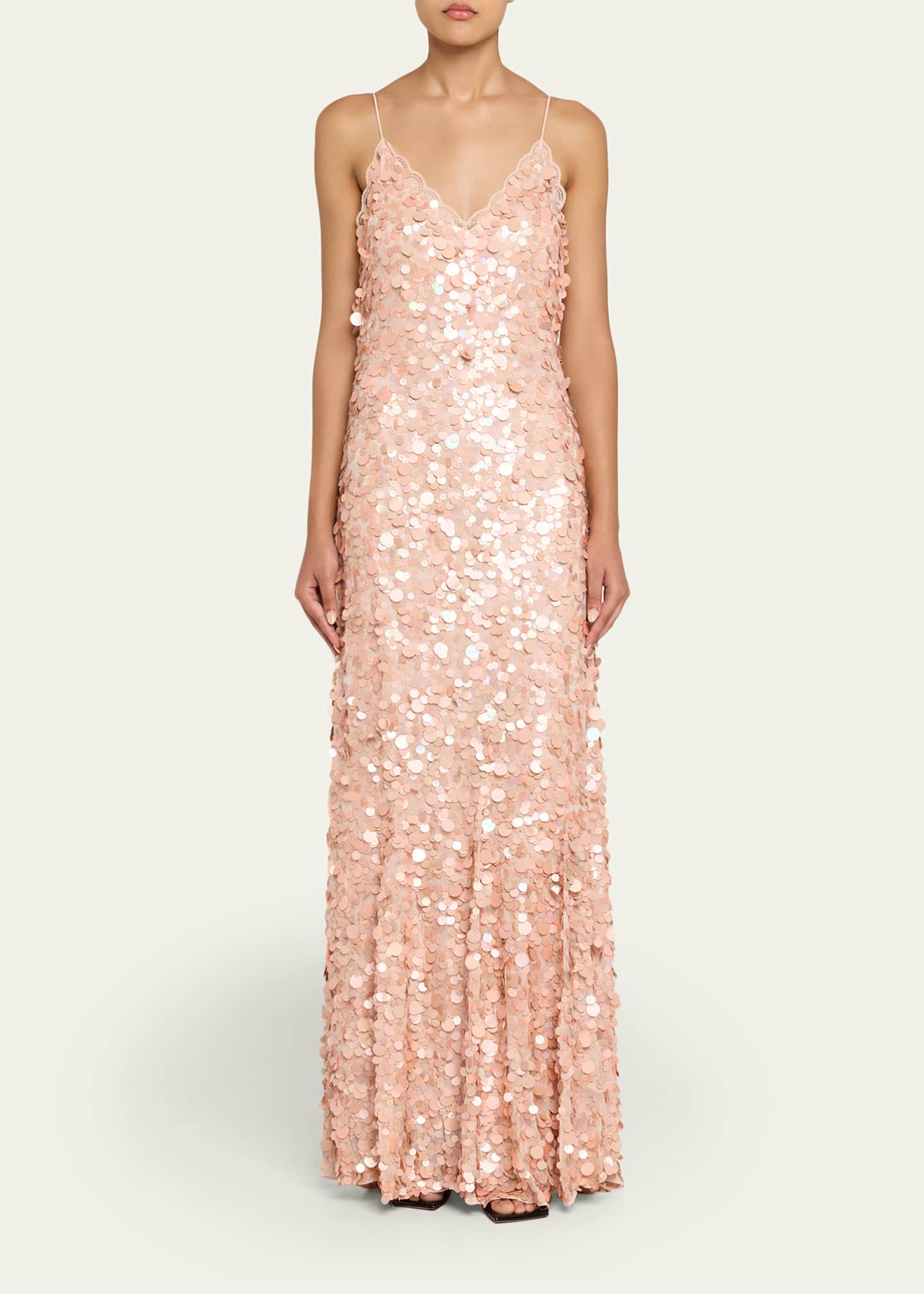 LoveShackFancy Emmalisa Sequin Gown Image 2 of 5