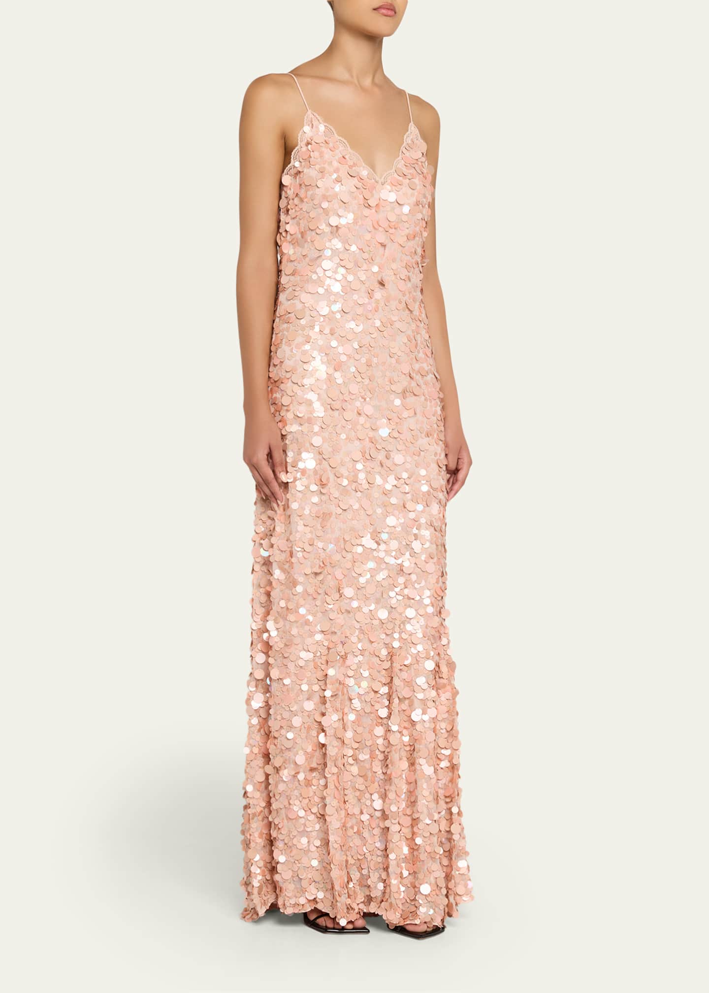 LoveShackFancy Emmalisa Sequin Gown Image 4 of 5