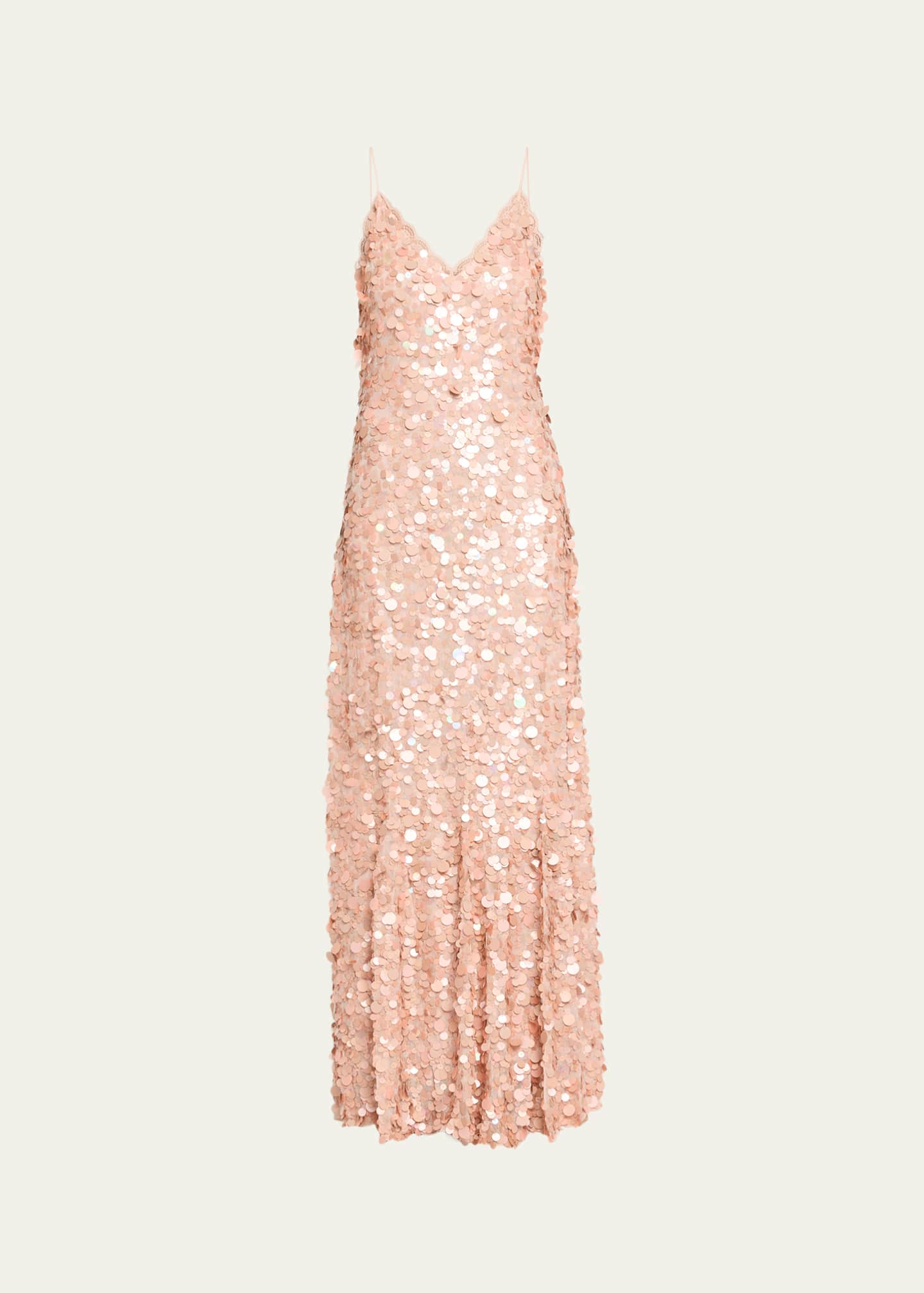 LoveShackFancy Emmalisa Sequin Gown Image 1 of 5