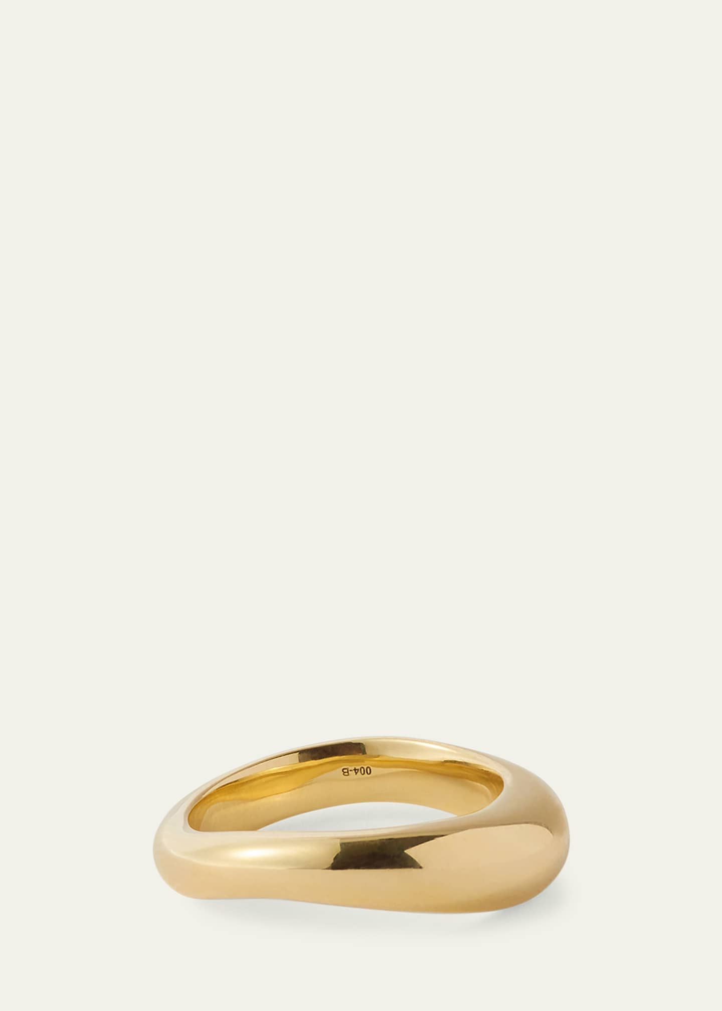 Fernando Jorge 18K Yellow Gold Bold Stream Wave Ring Image 2 of 3