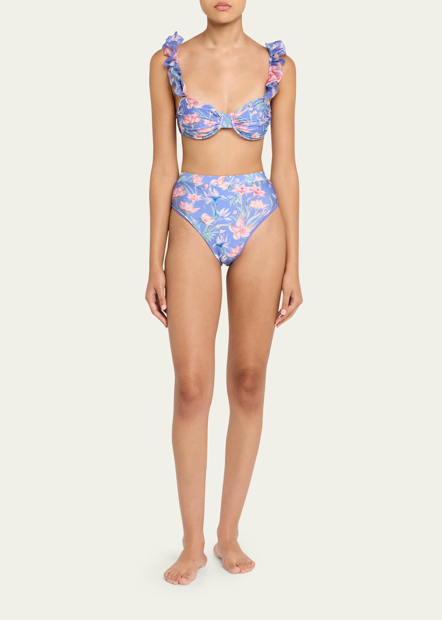 PatBO Amaryllis Flutter Bikini Top Image 2 of 4