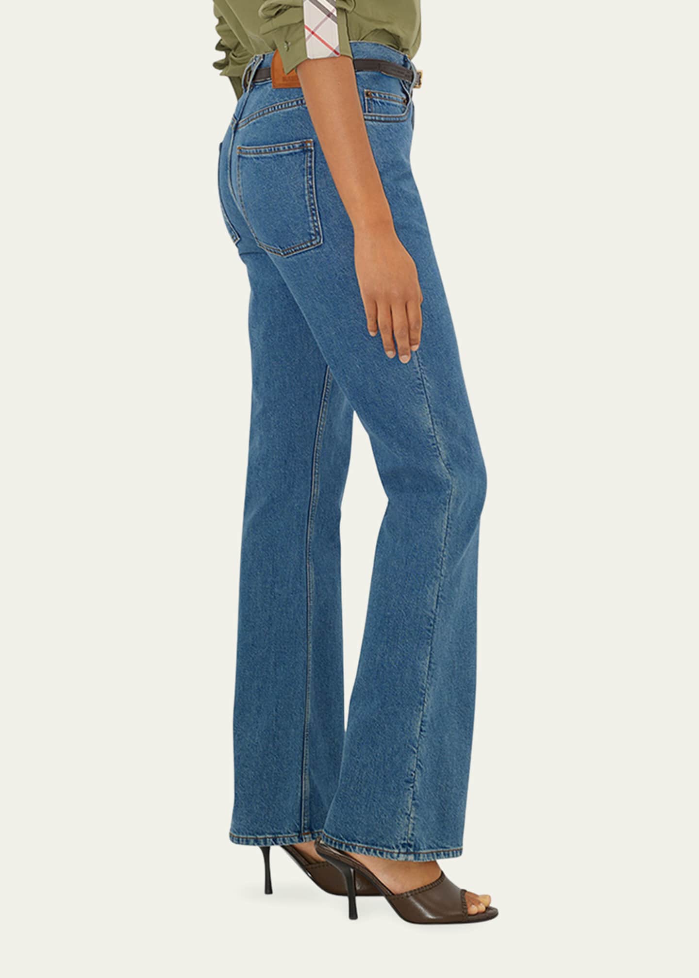 Burberry Mid-Rise Bootcut-Leg Jeans - Bergdorf Goodman