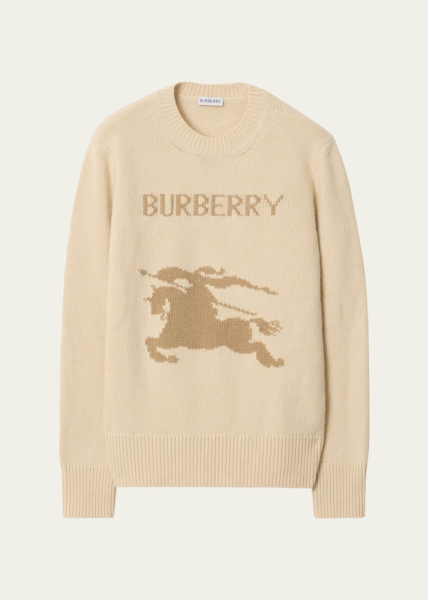 Burberry EKD Wool-Cashmere Crewneck Sweater - Bergdorf Goodman