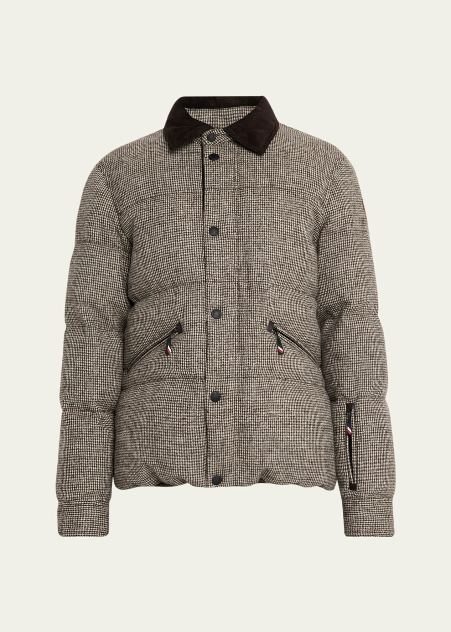 5883【QR鑑定済美品】モンクレール‪☆ボアダウン BOURDON Moncler Grenoble Men's Elgon Wool Down Ski Jacket - Bergdorf Goodman