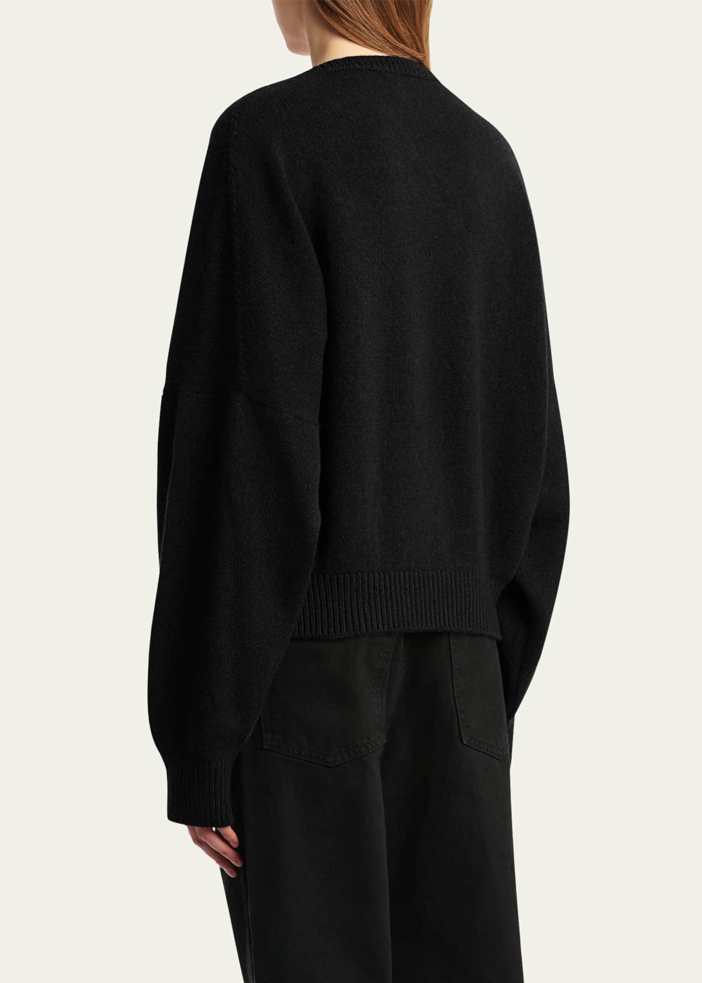 Khaite Wolfe V-Neck Cashmere Sweater Image 3 of 5
