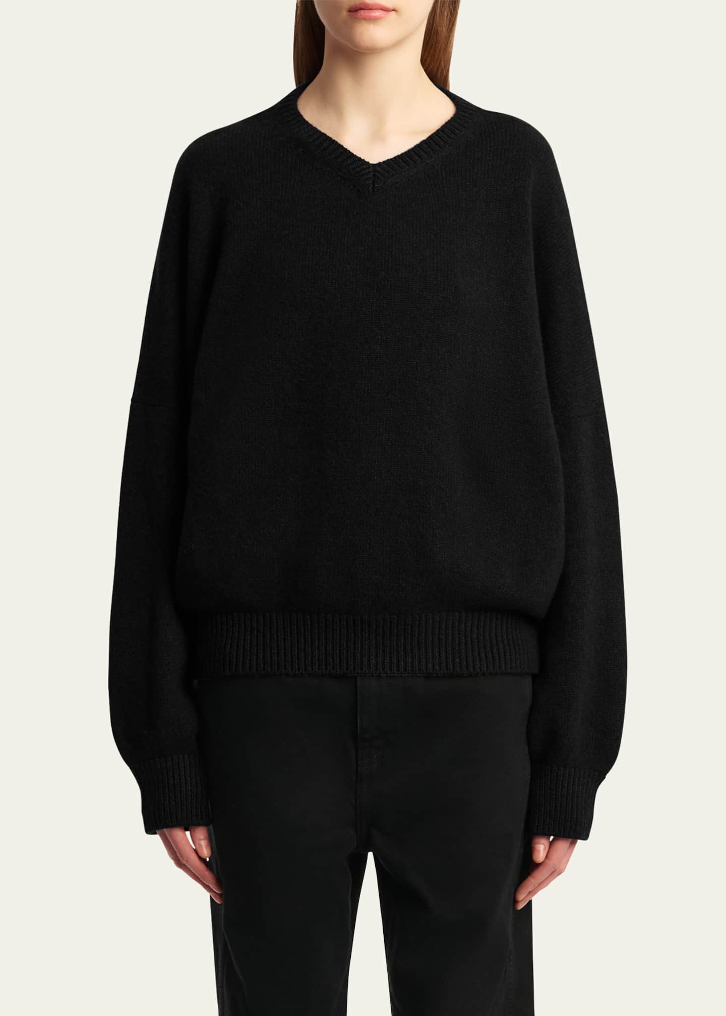 Khaite Wolfe V-Neck Cashmere Sweater Image 4 of 5