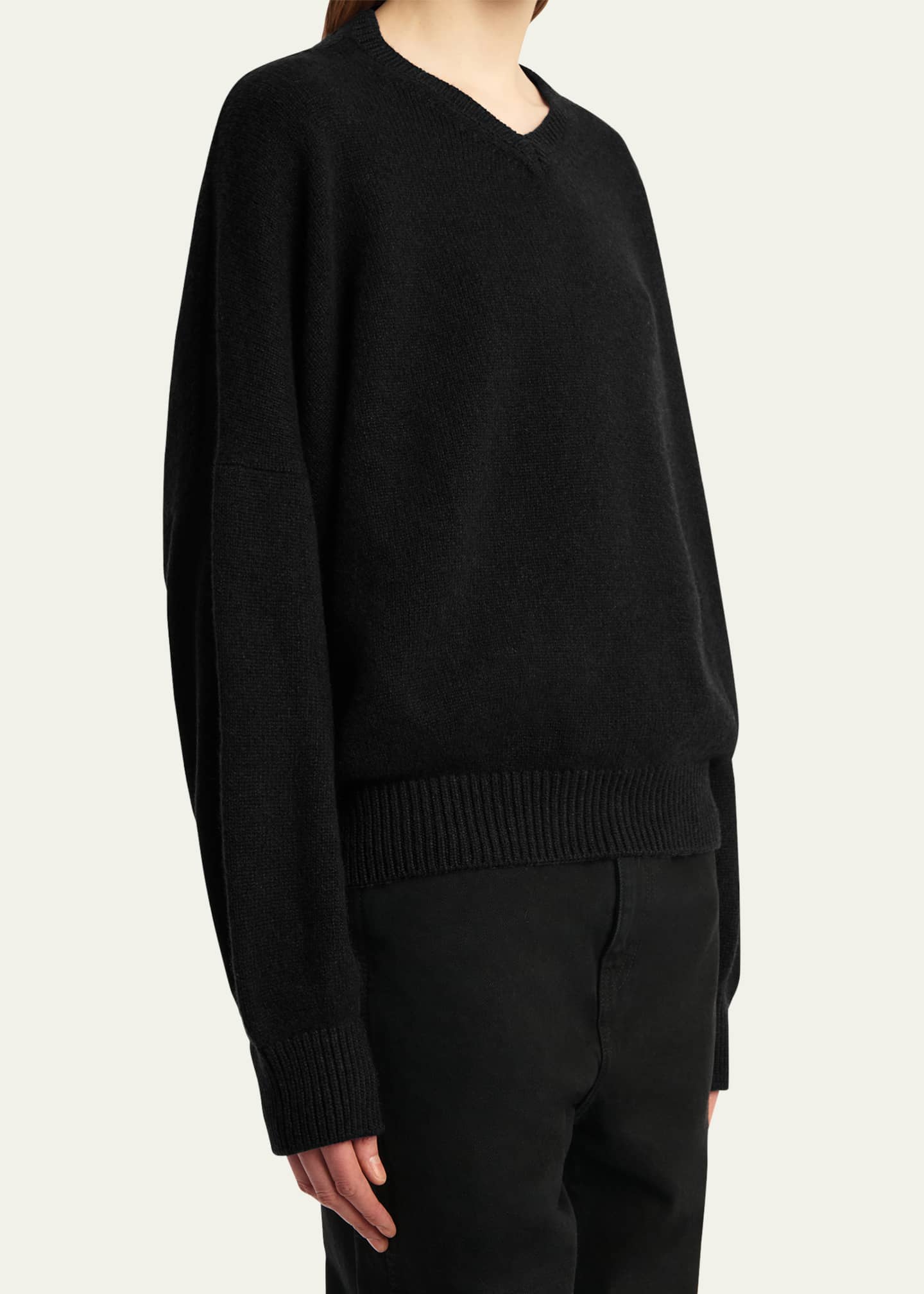 Khaite Wolfe V-Neck Cashmere Sweater Image 5 of 5