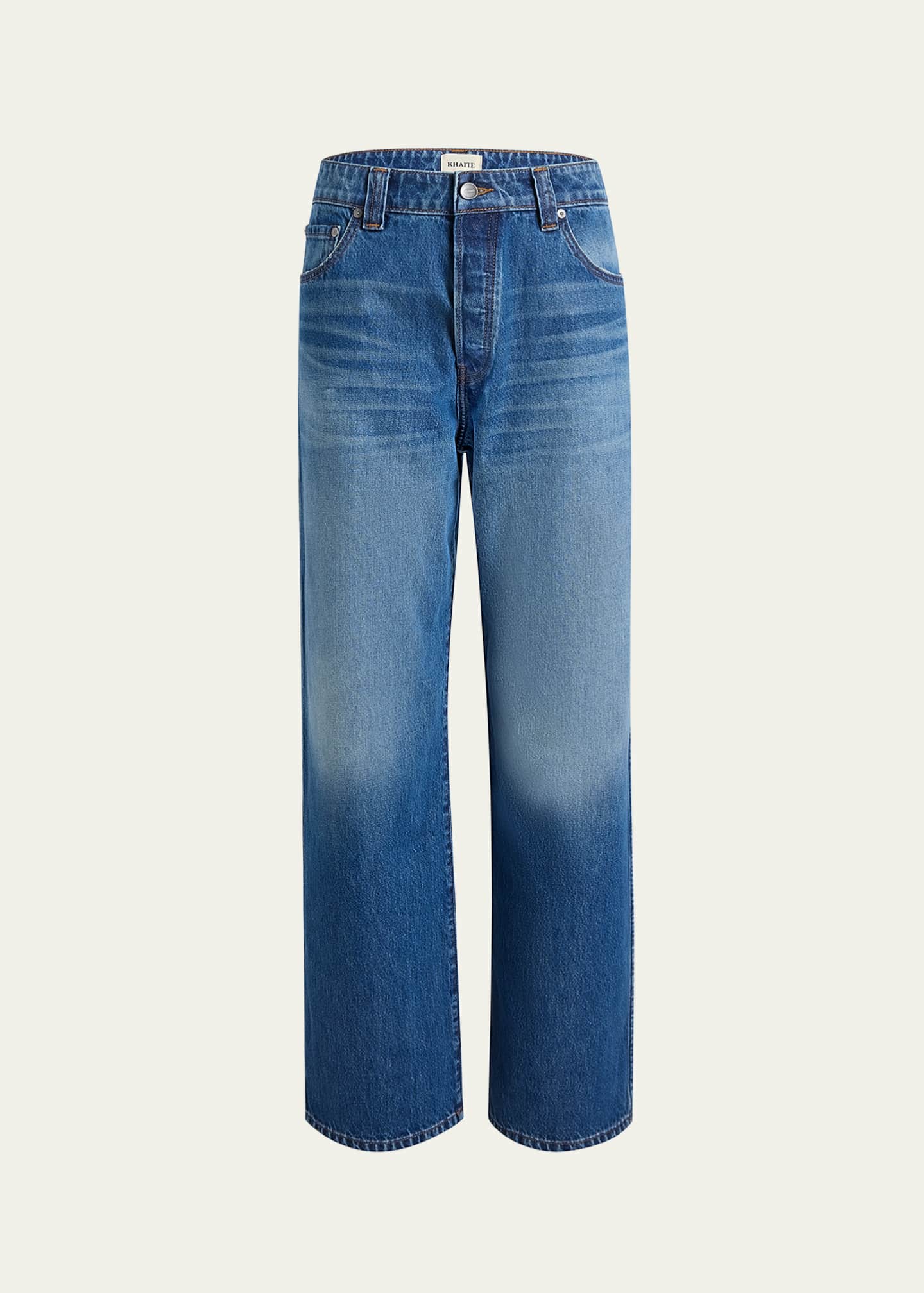Khaite Winslow Low-Rise Wide-Leg Jeans Image 1 of 5