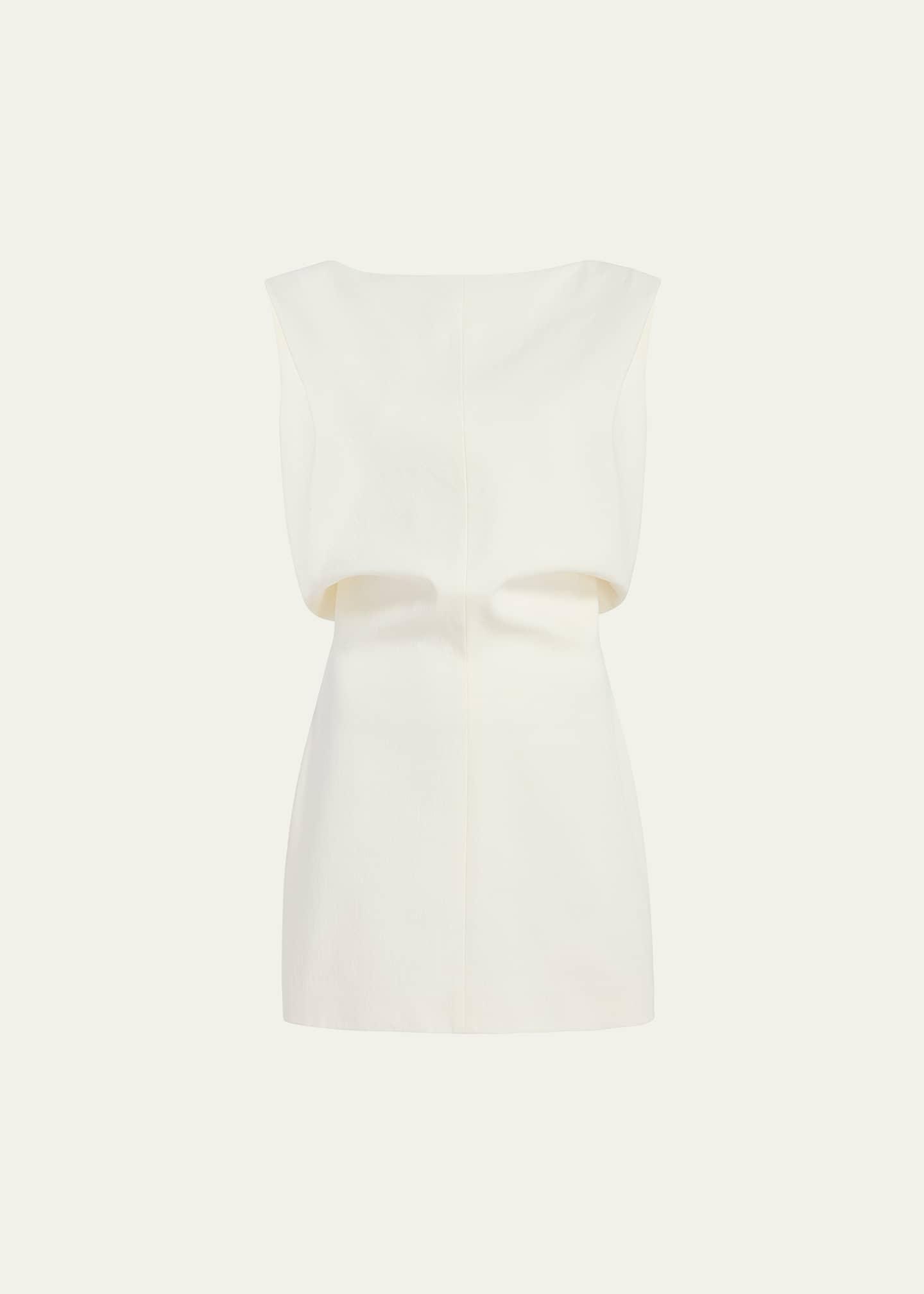 Khaite Toma Sleeveless Silk Mini Dress Image 1 of 3