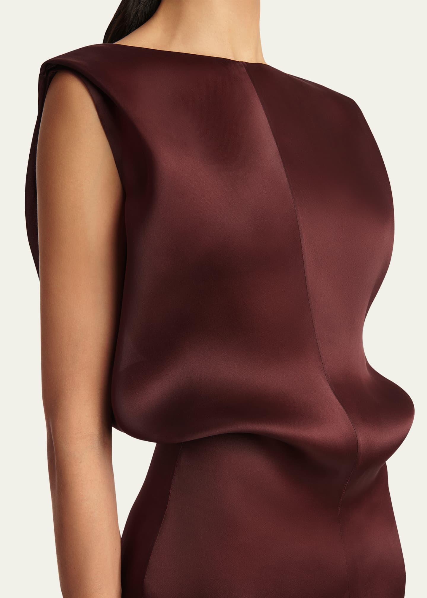 Khaite Toma Sleeveless Silk Mini Dress Image 2 of 2