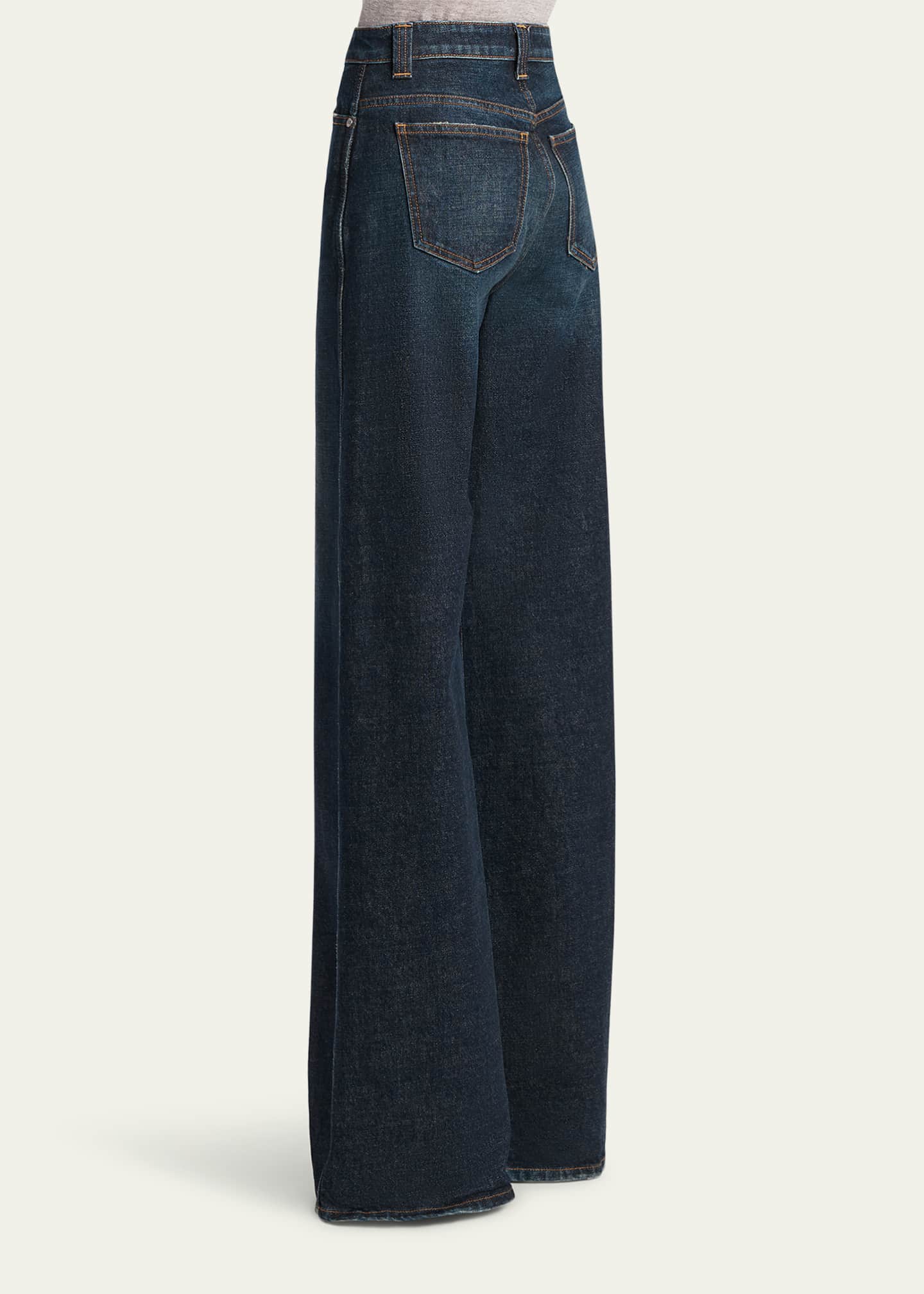 Khaite Dane High-Rise Wide-Leg Jeans Image 2 of 4