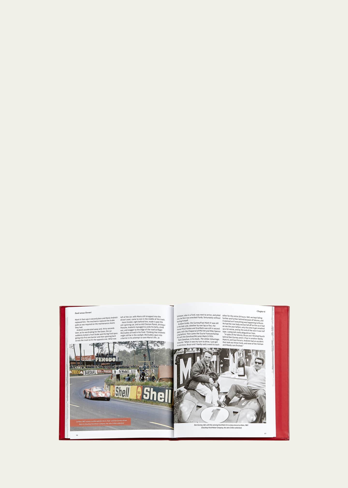 Graphic Image "Ford vs. Ferrari" Leather-Bound Book by John Starkey Image 3 of 6