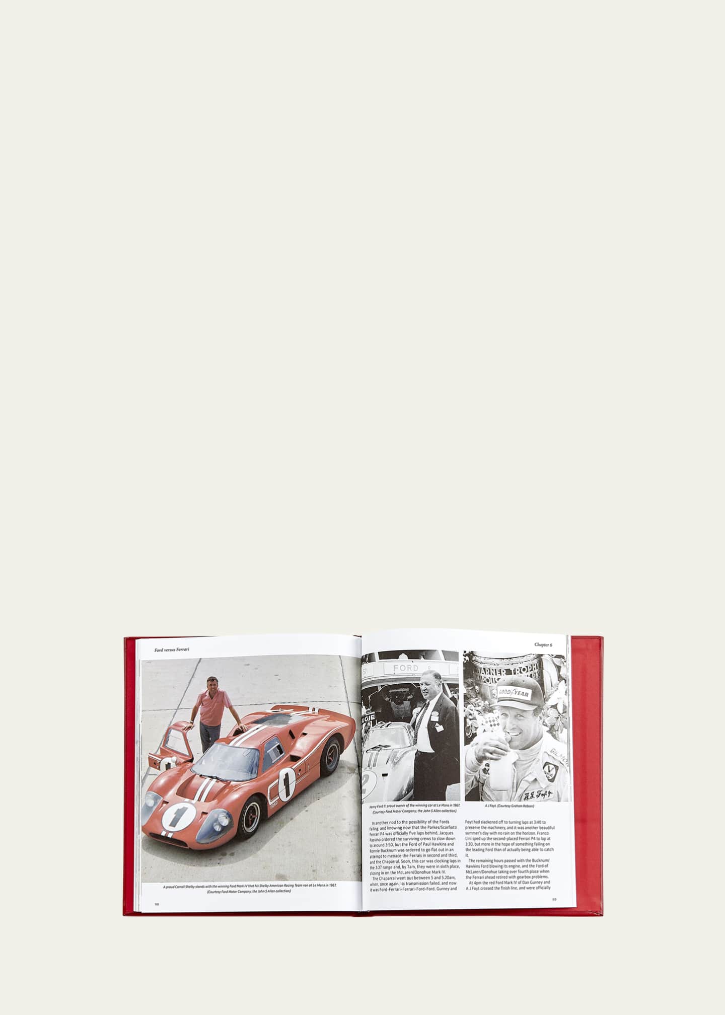 Graphic Image "Ford vs. Ferrari" Leather-Bound Book by John Starkey Image 4 of 6
