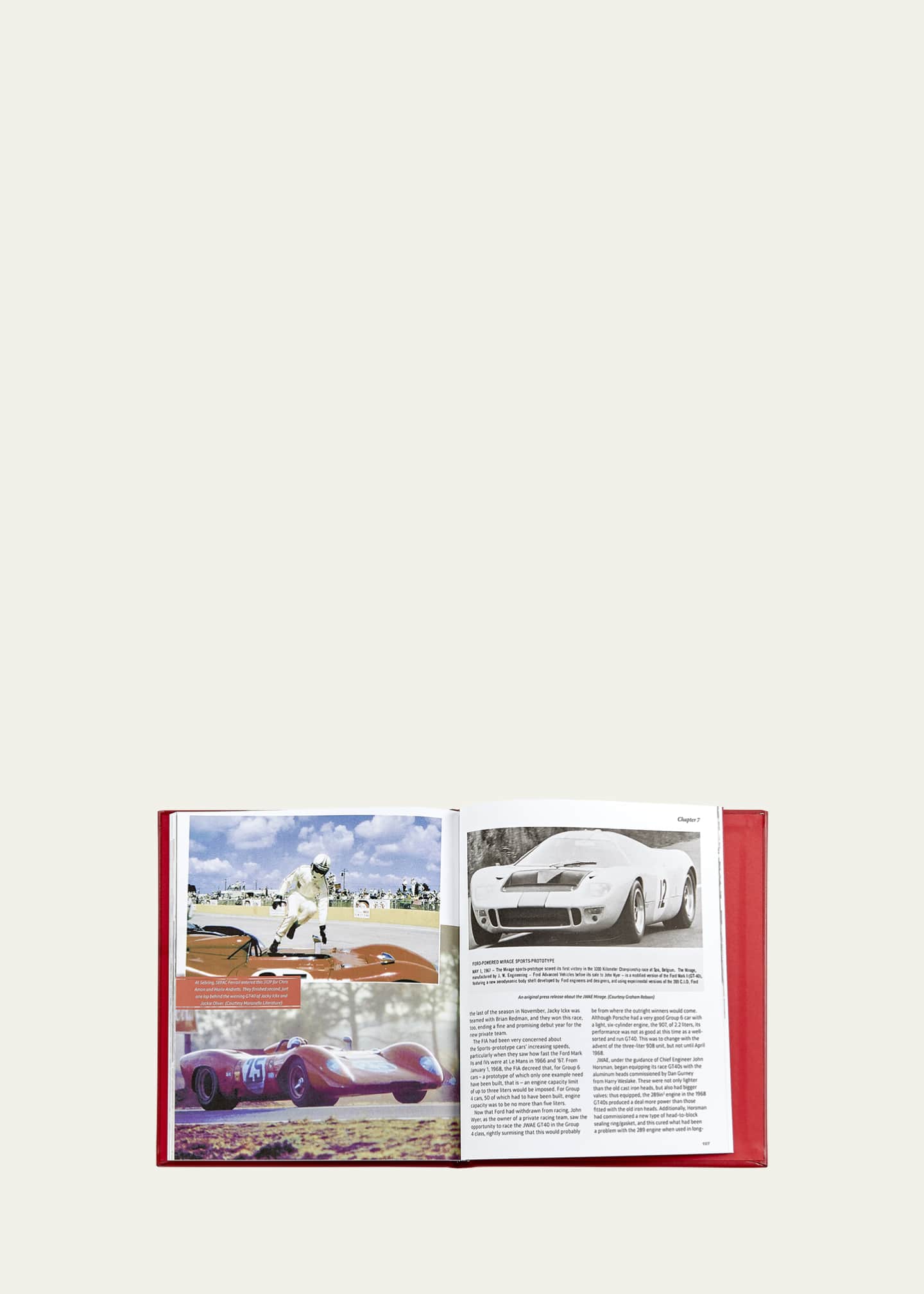 Graphic Image "Ford vs. Ferrari" Leather-Bound Book by John Starkey Image 6 of 6