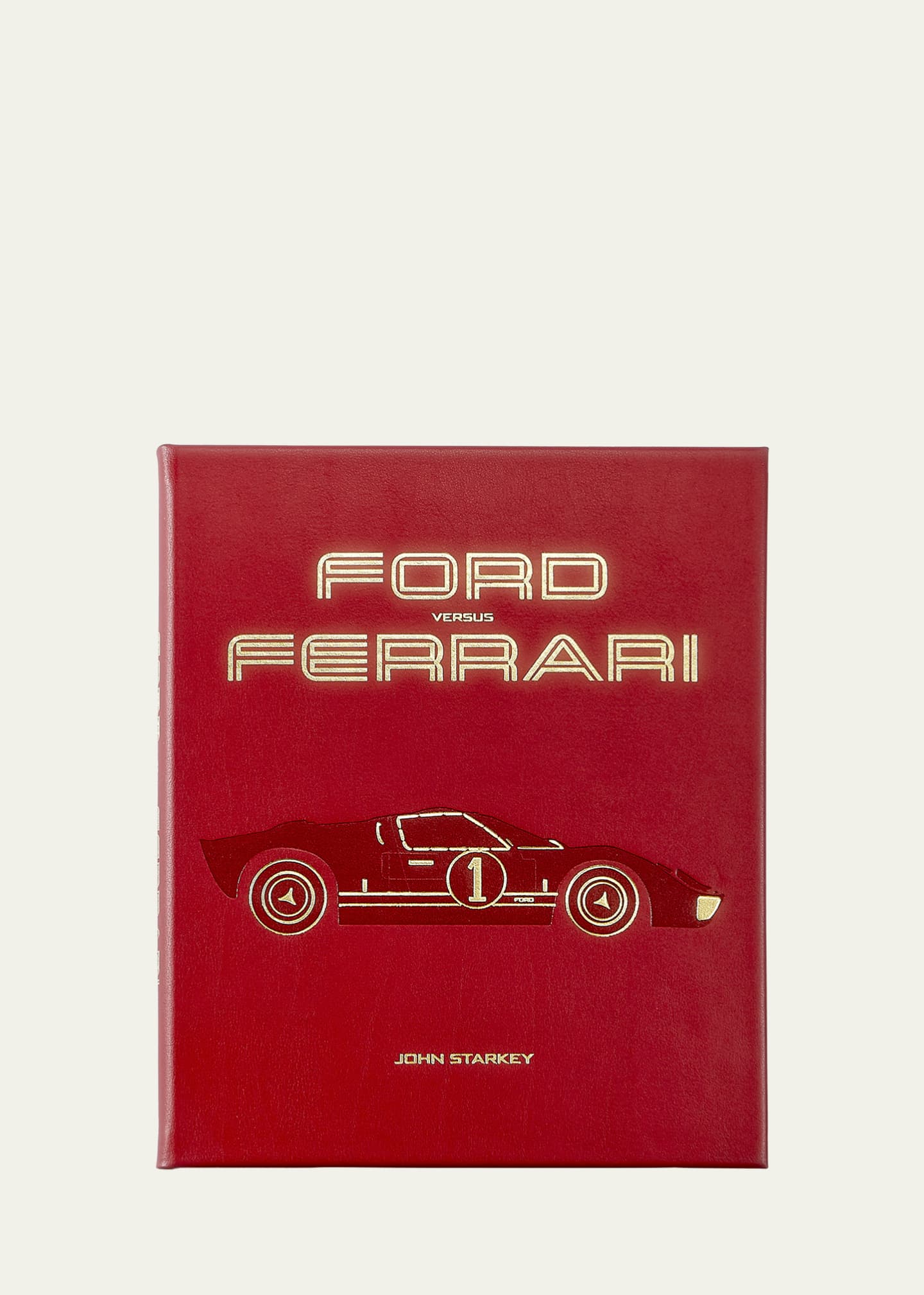 Graphic Image "Ford vs. Ferrari" Leather-Bound Book by John Starkey Image 1 of 6