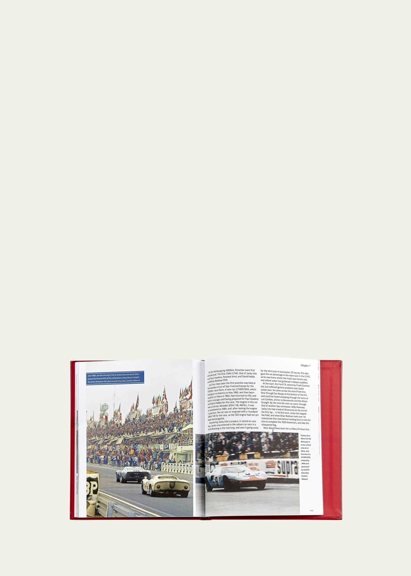 Graphic Image "Ford vs. Ferrari" Leather-Bound Book by John Starkey Image 5 of 6