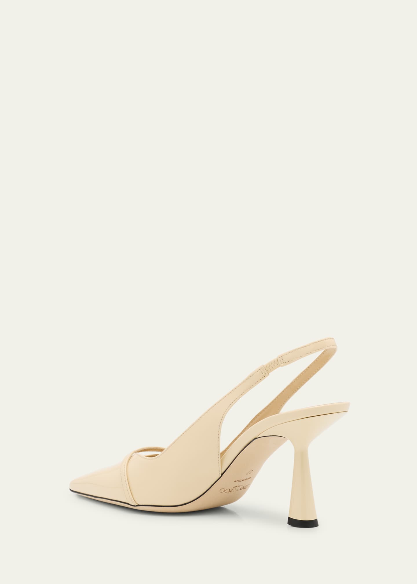 Jimmy Choo Amita 85 Patent Nappa Leather Slingback Pumps Image 2 of 4