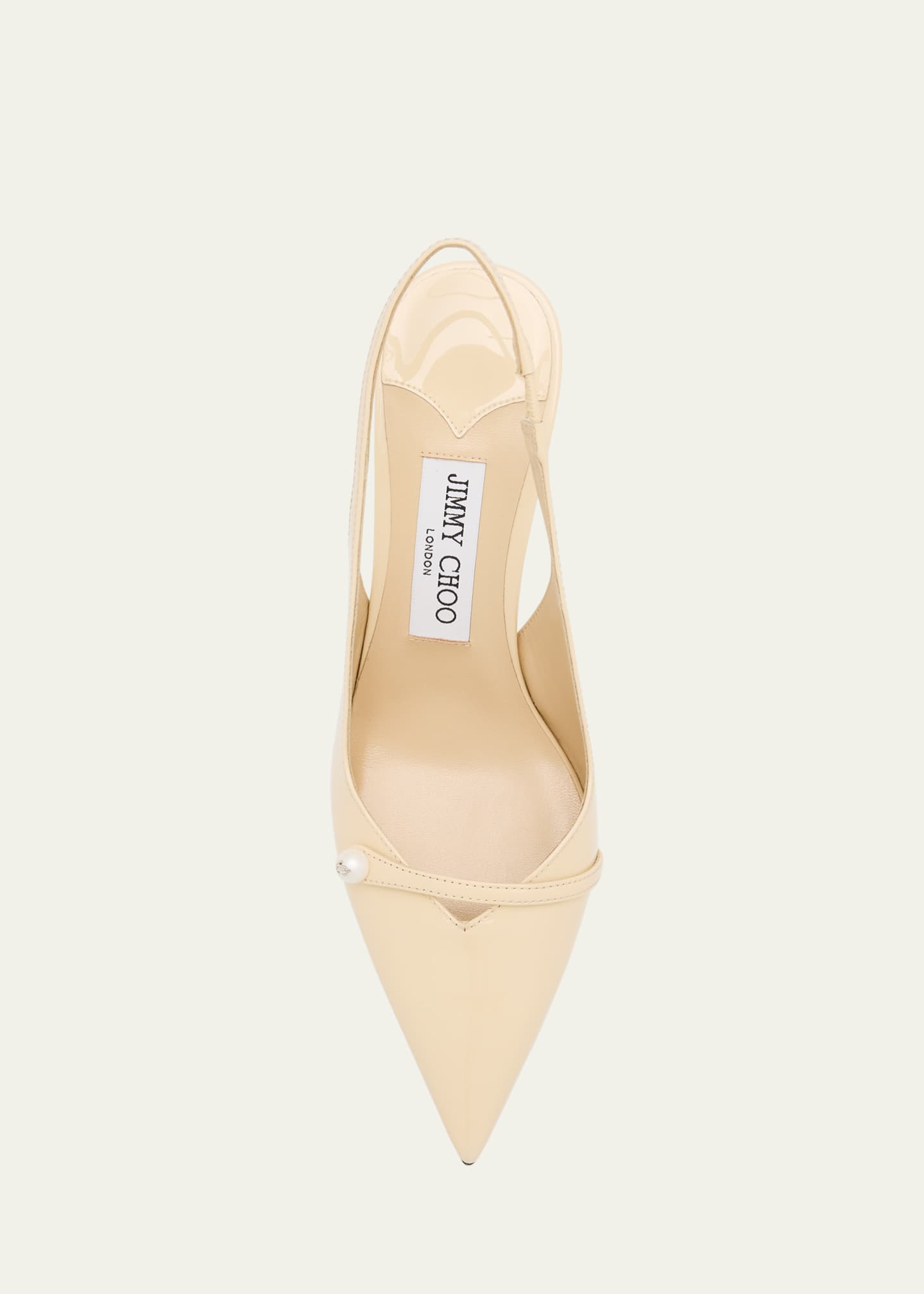 Jimmy Choo Amita 85 Patent Nappa Leather Slingback Pumps Image 4 of 4