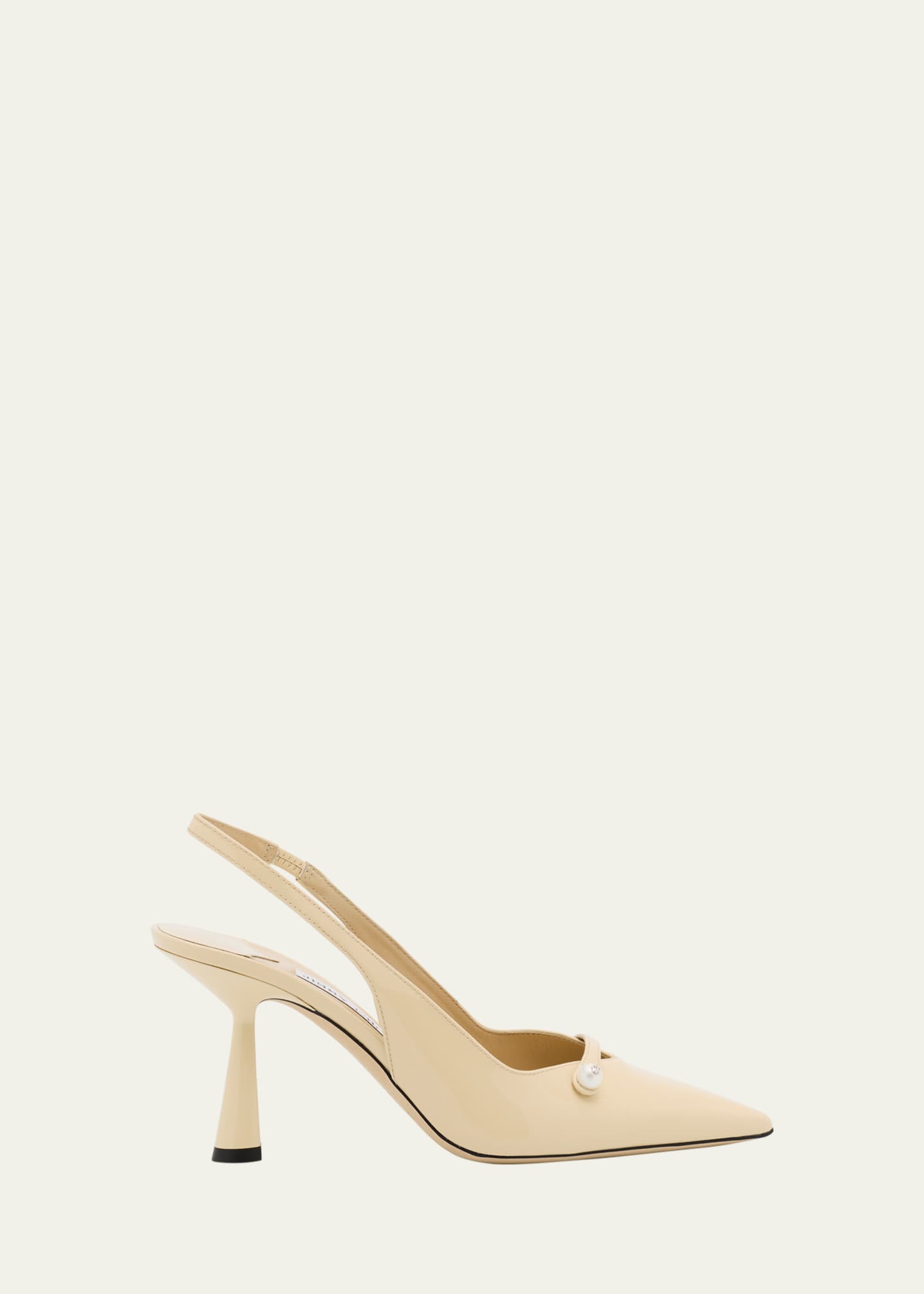 Jimmy Choo Amita 85 Patent Nappa Leather Slingback Pumps Image 1 of 4