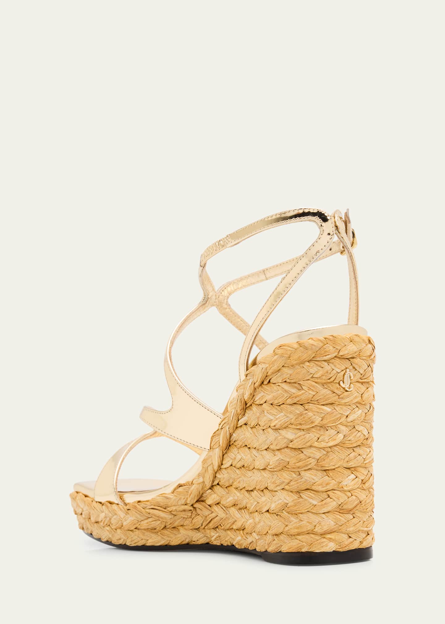【25SS NEW】Jimmy Choo / Ayla 110 ウェッジサンダル / 2色 Ayla 110|Tan Suede Wedge| JIMMY CHOO