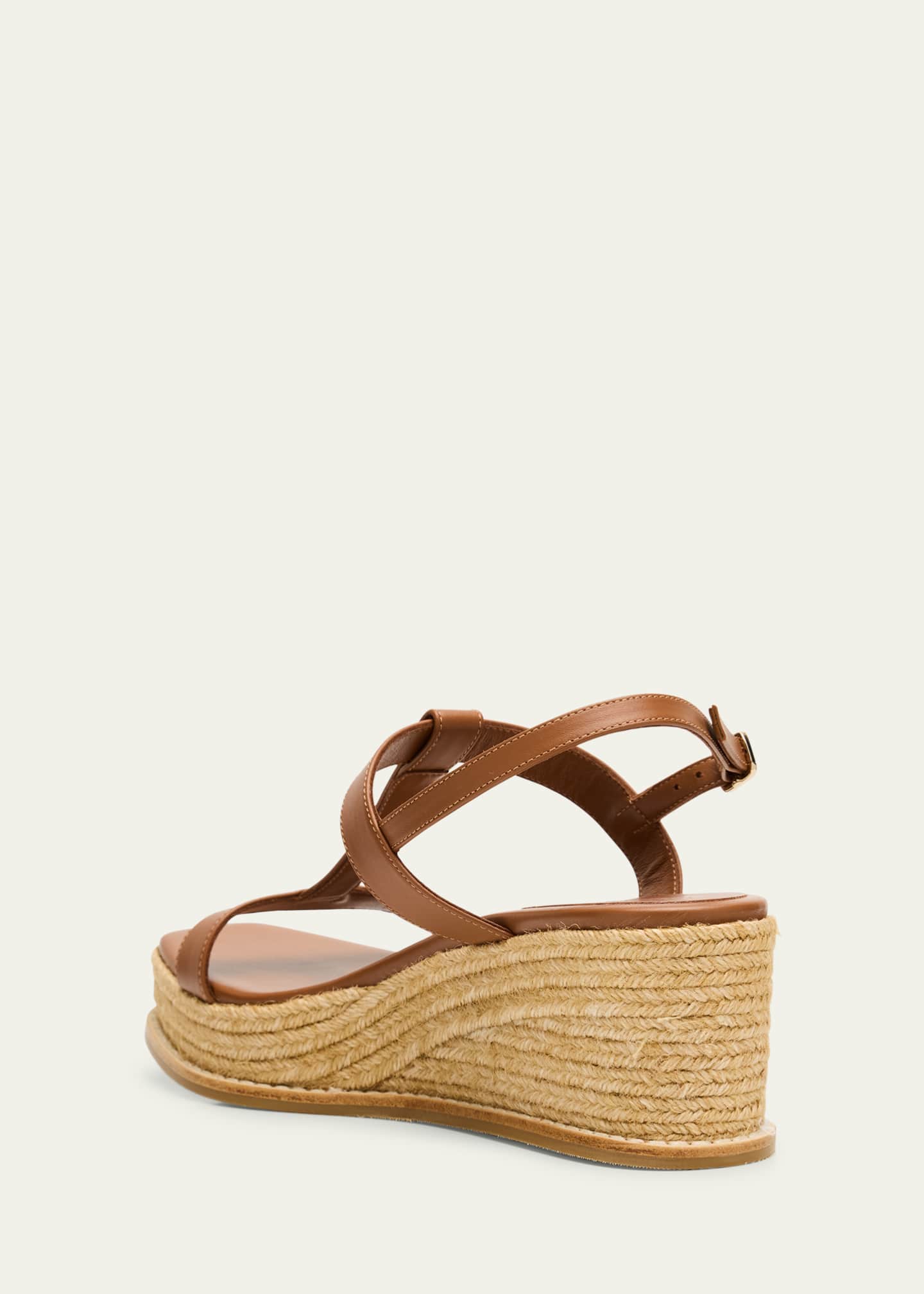 Jimmy Choo Theia 60 Leather Wedge Sandals Image 4 of 6
