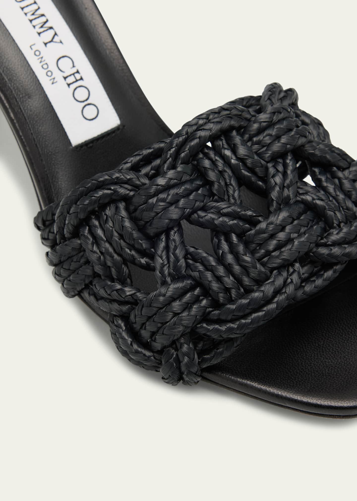 Jimmy Choo Chara 70 Crochet Sandals Image 3 of 4