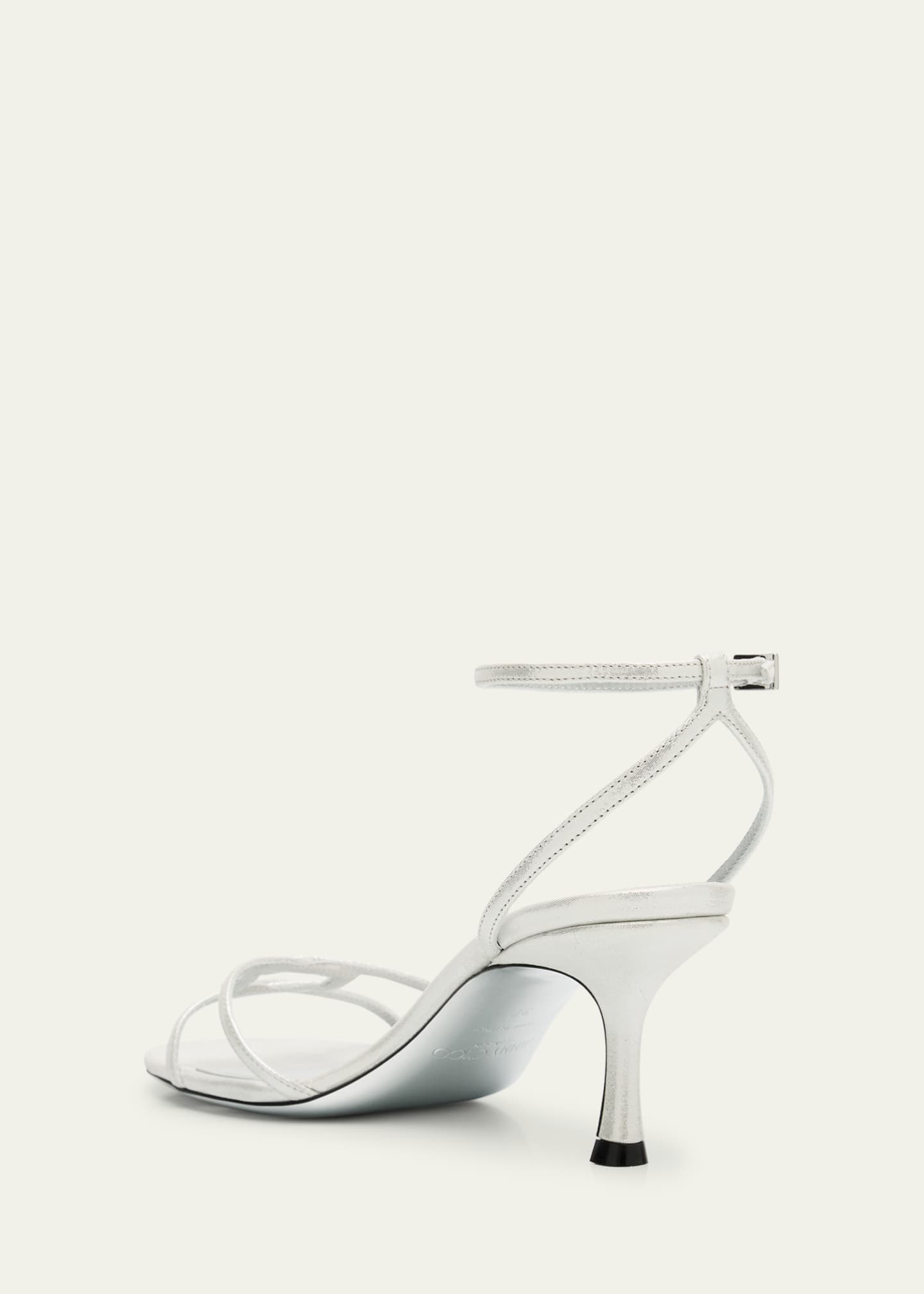 Jimmy Choo Metallic 1998 Leo Ankle-Strap Sandals - Bergdorf