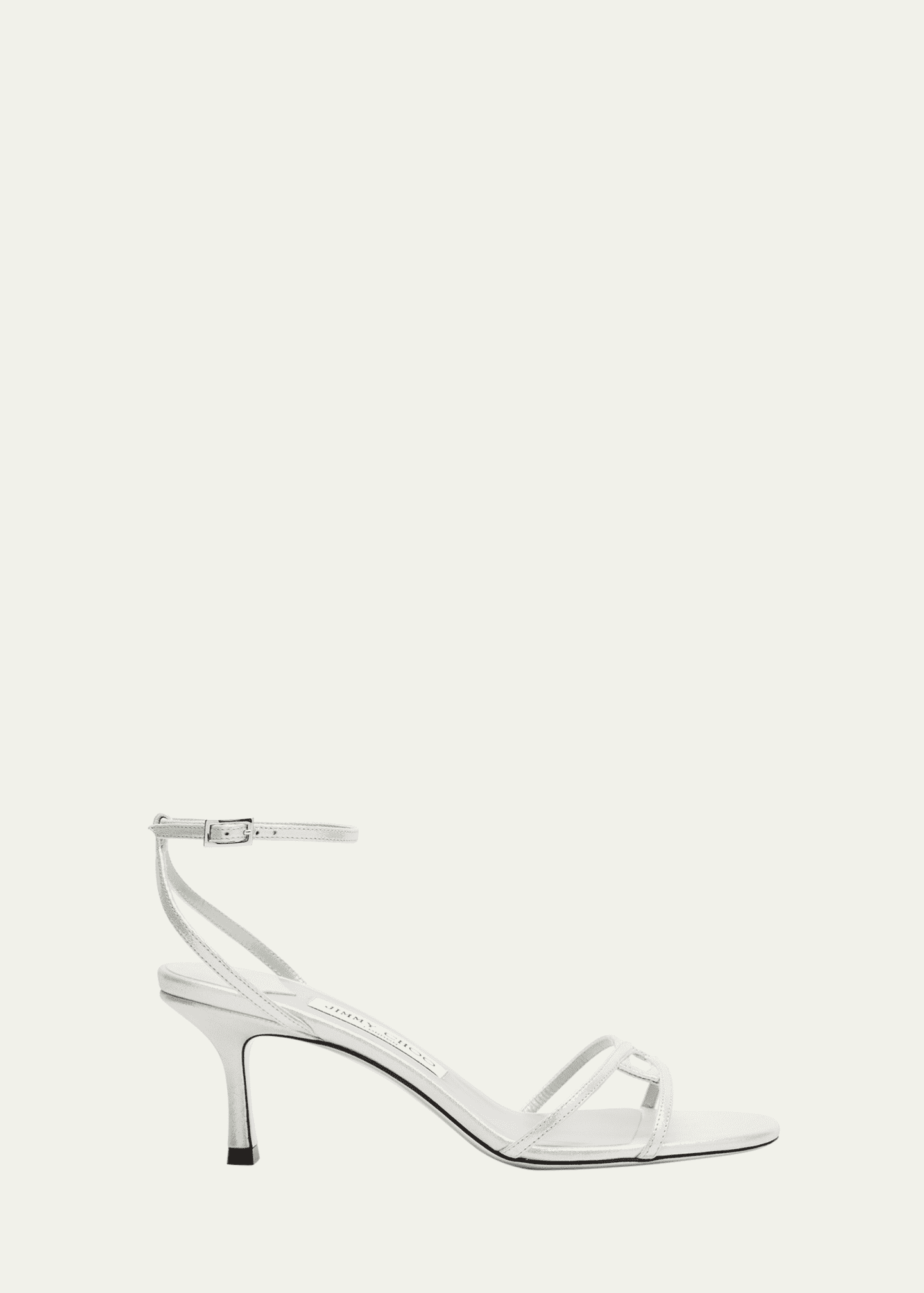 Jimmy Choo Metallic 1998 Leo Ankle-Strap Sandals Image 1 of 4