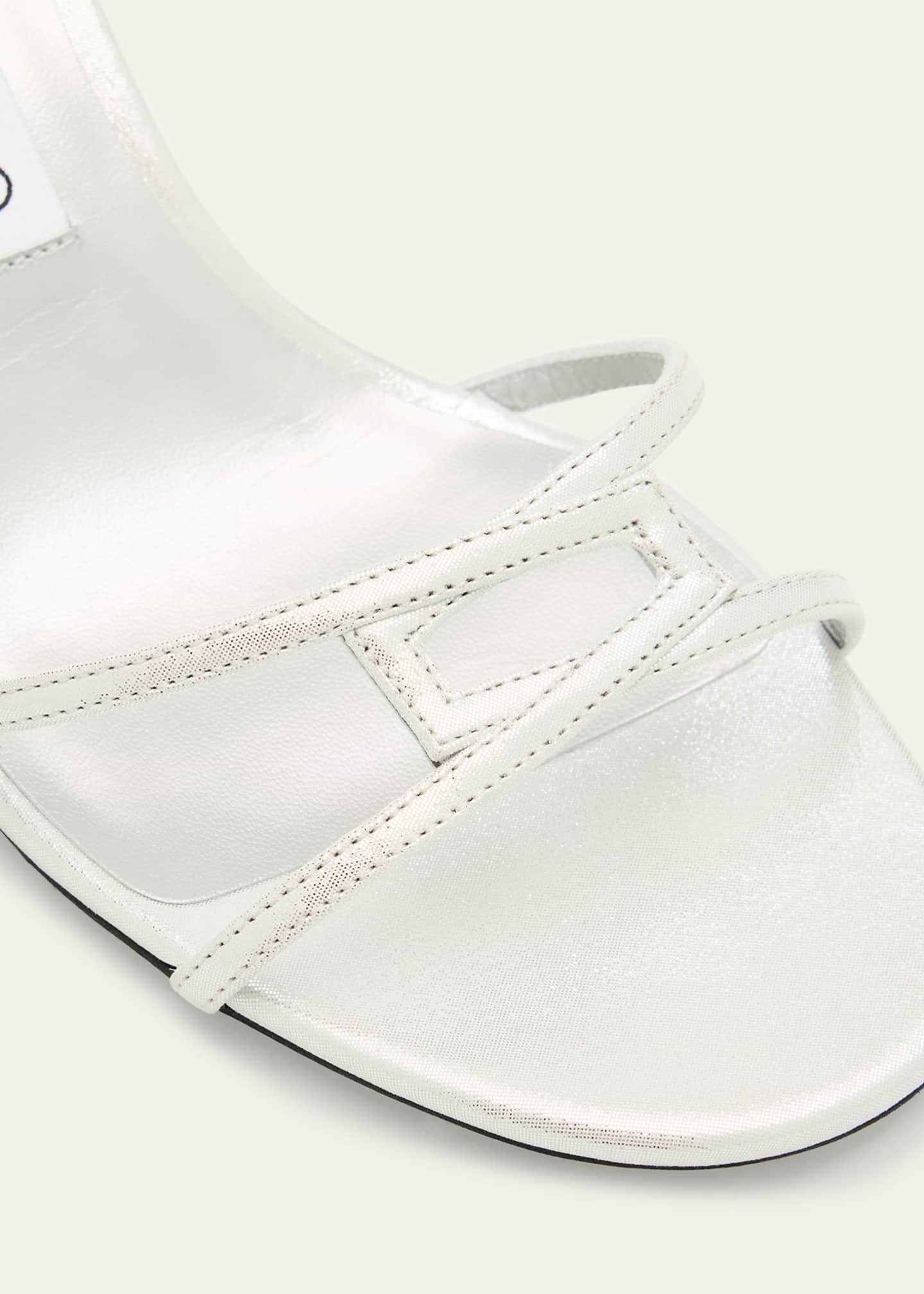 Jimmy Choo Metallic 1998 Leo Ankle-Strap Sandals Image 3 of 4