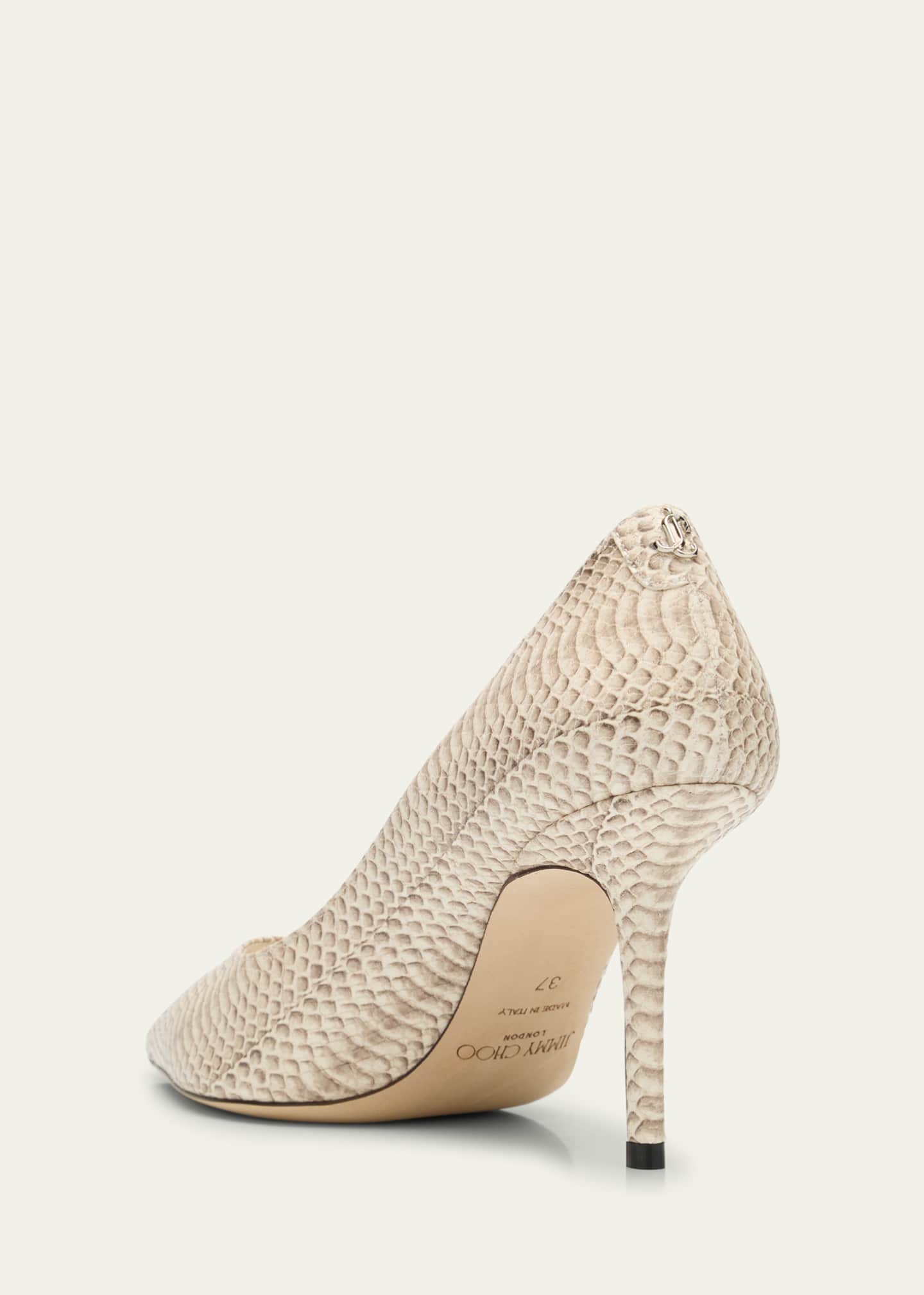 Jimmy Choo Love 85 Snake-Printed Leather Pumps Image 2 of 4
