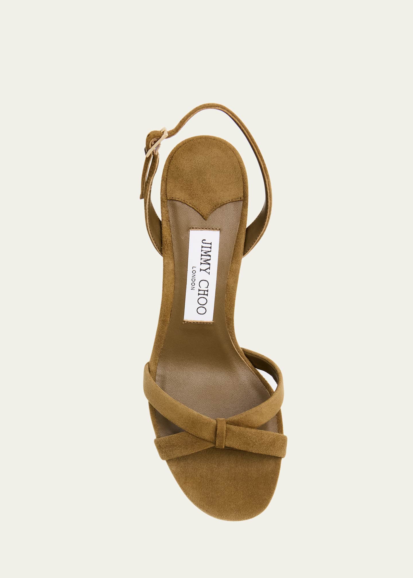 【JIMMY CHOO】足元美人に☆ Elsy 70 スエードサンダル JIMMY CHOO Elsy 70 snake-effect leather slingback sandals