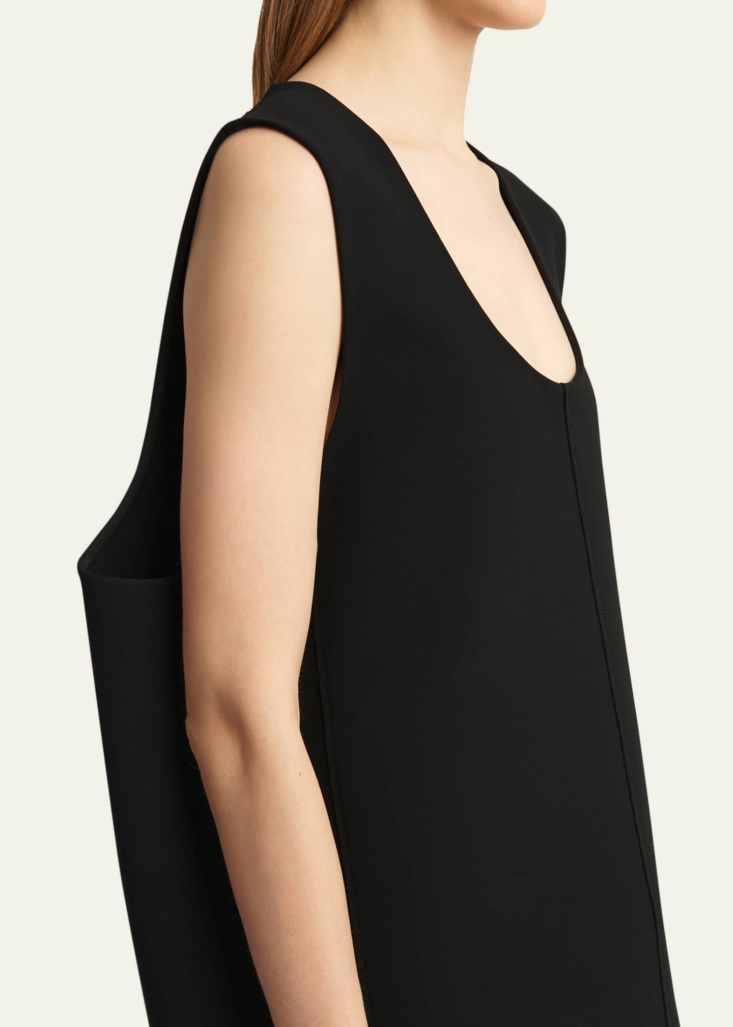 Khaite Nyona Scoop-Neck Sleeveless Mini Dress Image 5 of 5